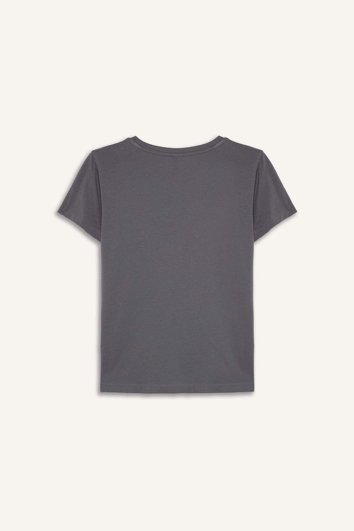 Футболка с круглым вырезом и звездным узором