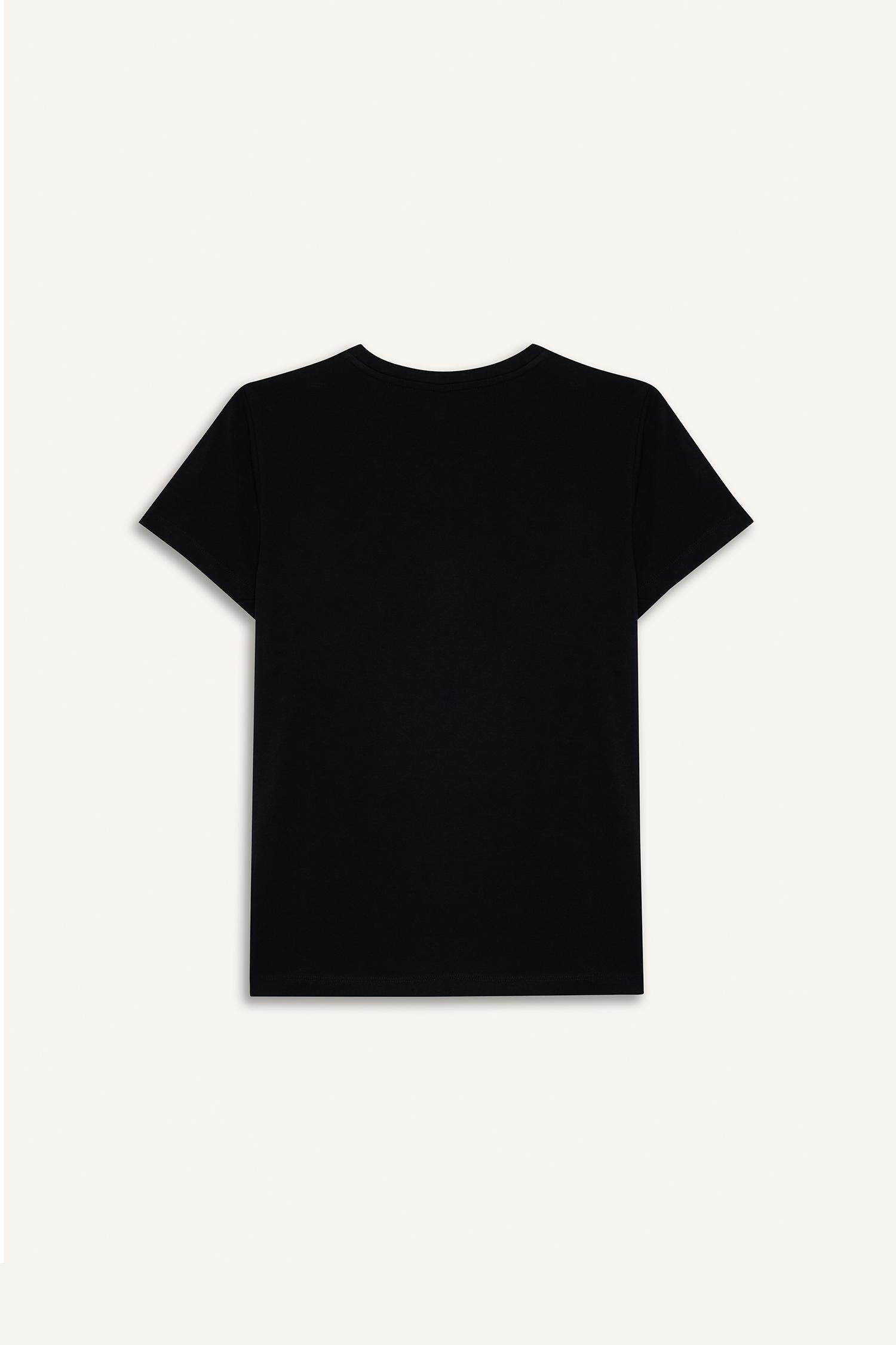 تيشيرت نص ردن فلورال قصة عادية بياخة مستديرة