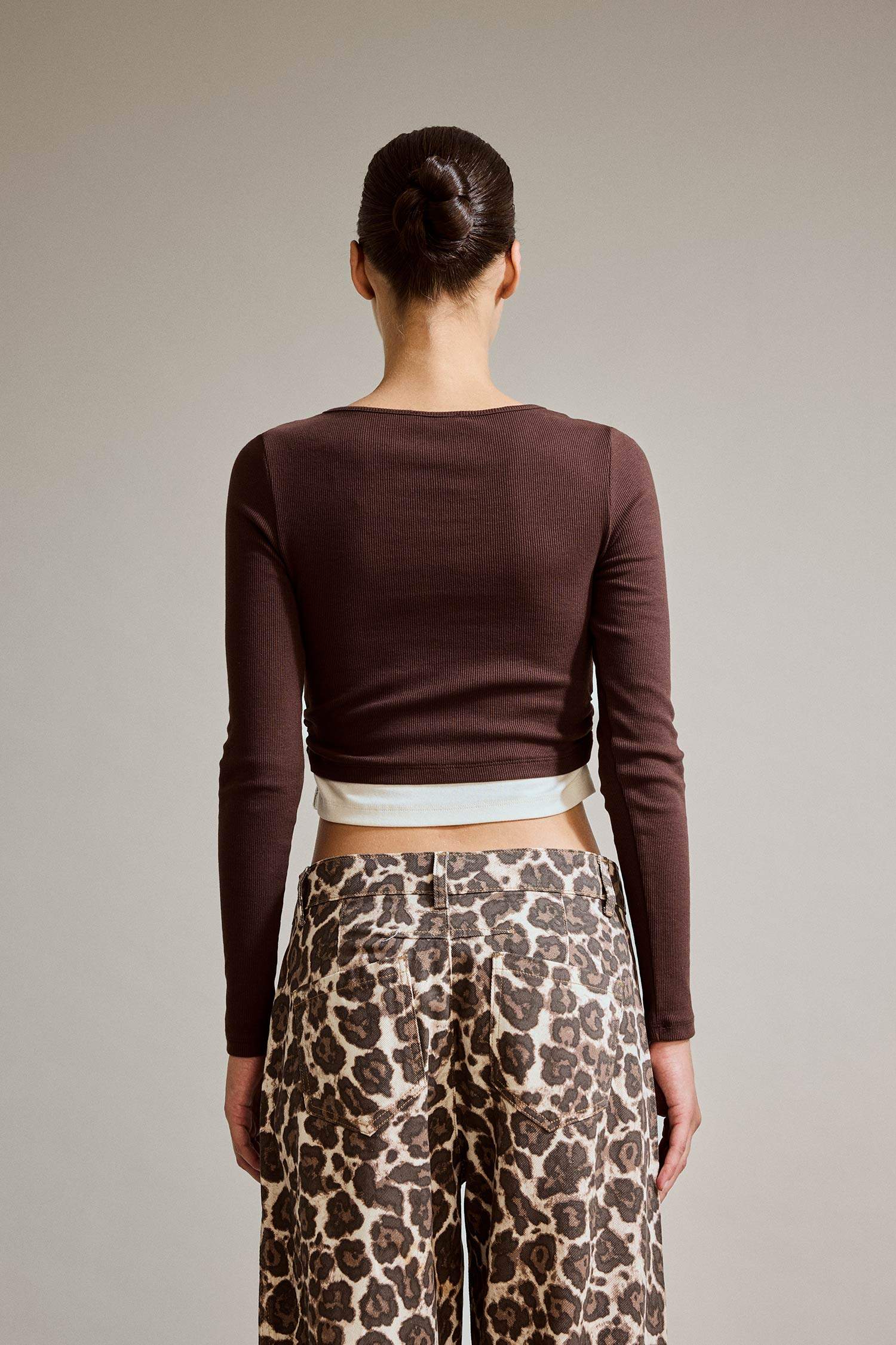 Coool Fitted Fitilli Kaşkorse Uzun Kollu Tişört