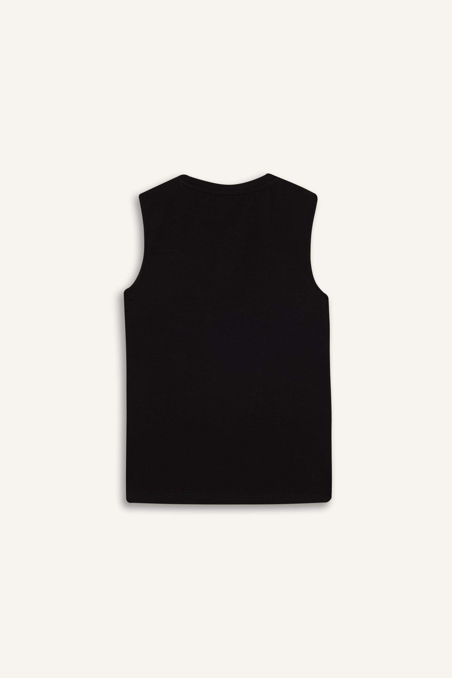 Regular Fit Crew Neck Basic Sleeveless Tank Top