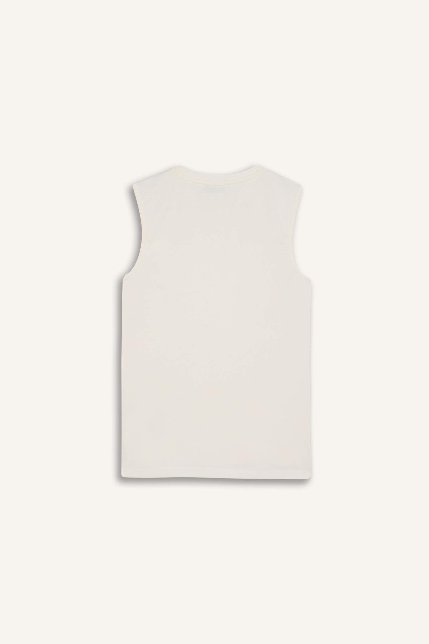 Regular Fit Bisiklet Yaka Basic Düz Kolsuz Atlet