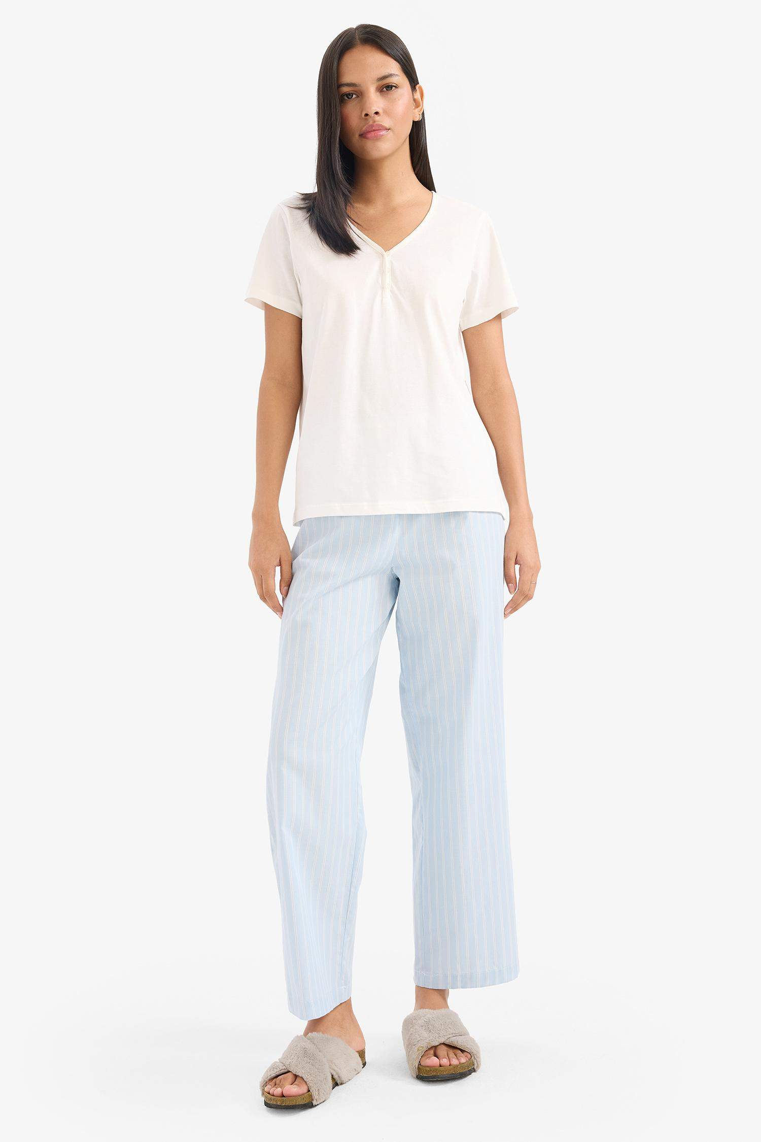 Long Length Poplin Pajama Pants