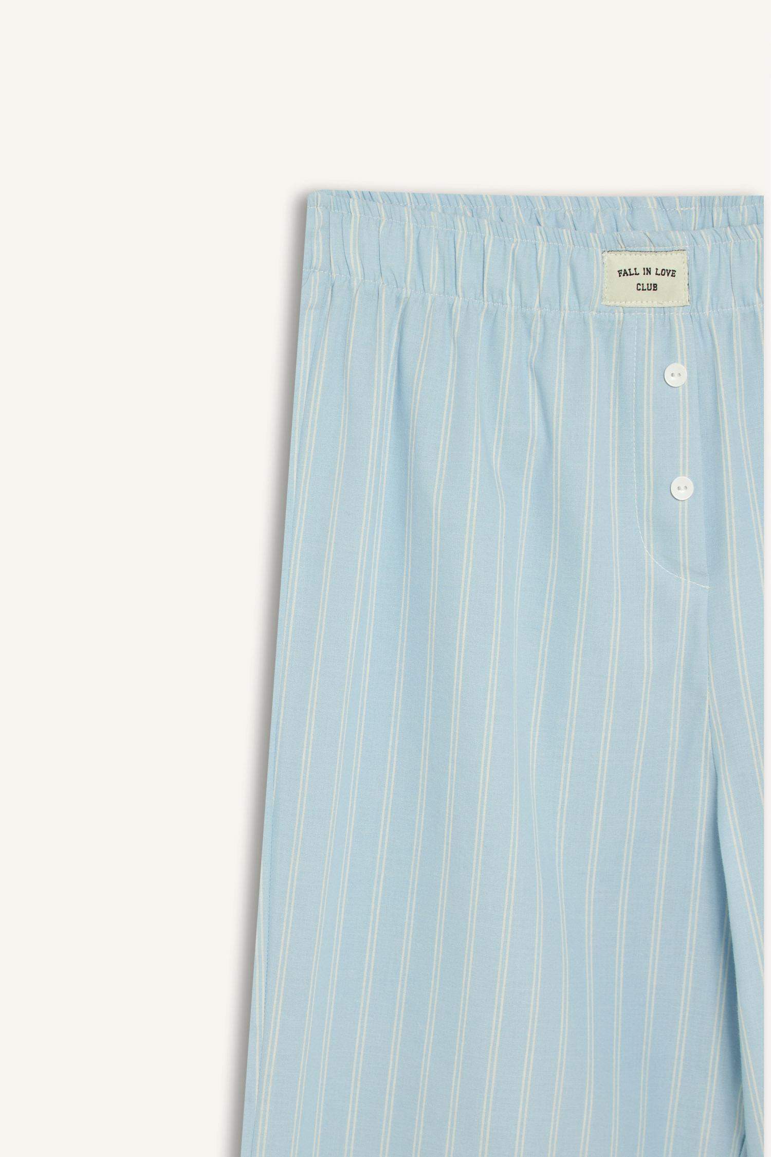 Long Length Poplin Pajama Pants