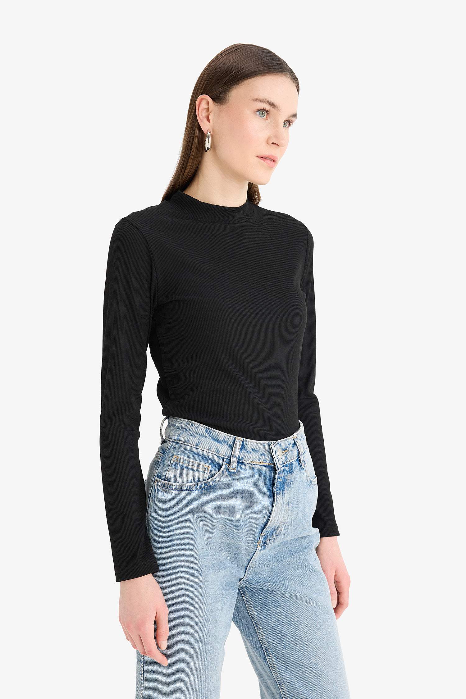 Camisole Half Turtleneck Long Sleeve Tunic