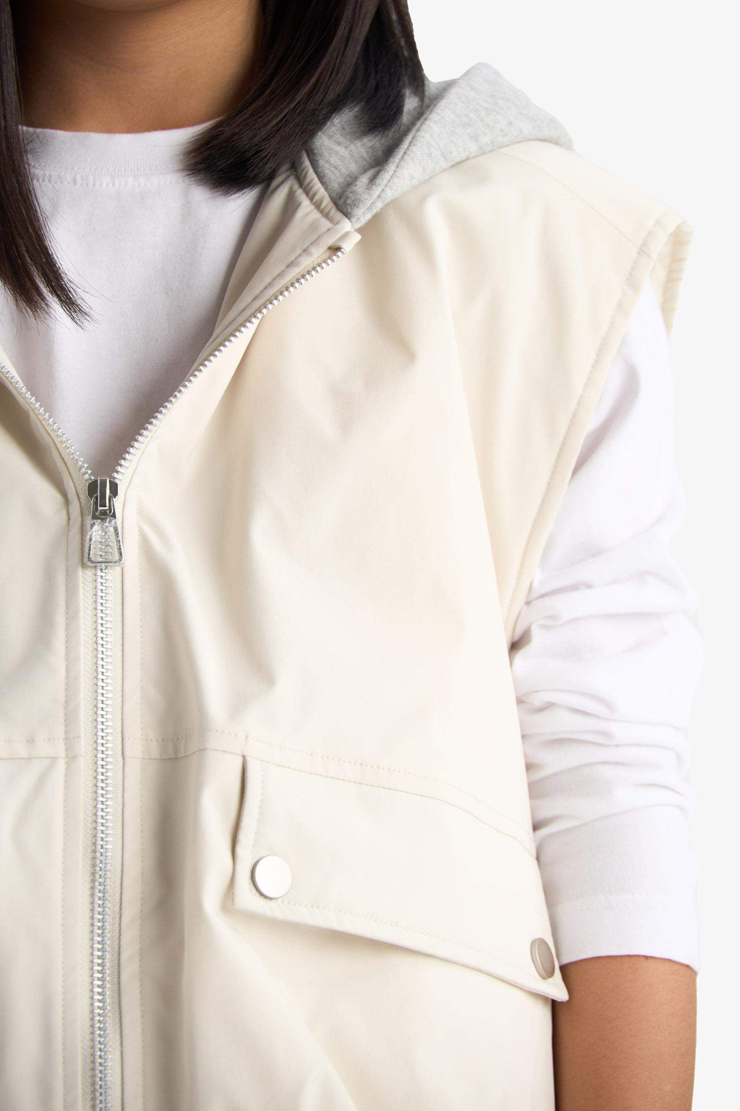 Girl Hooded Waterproof Vest