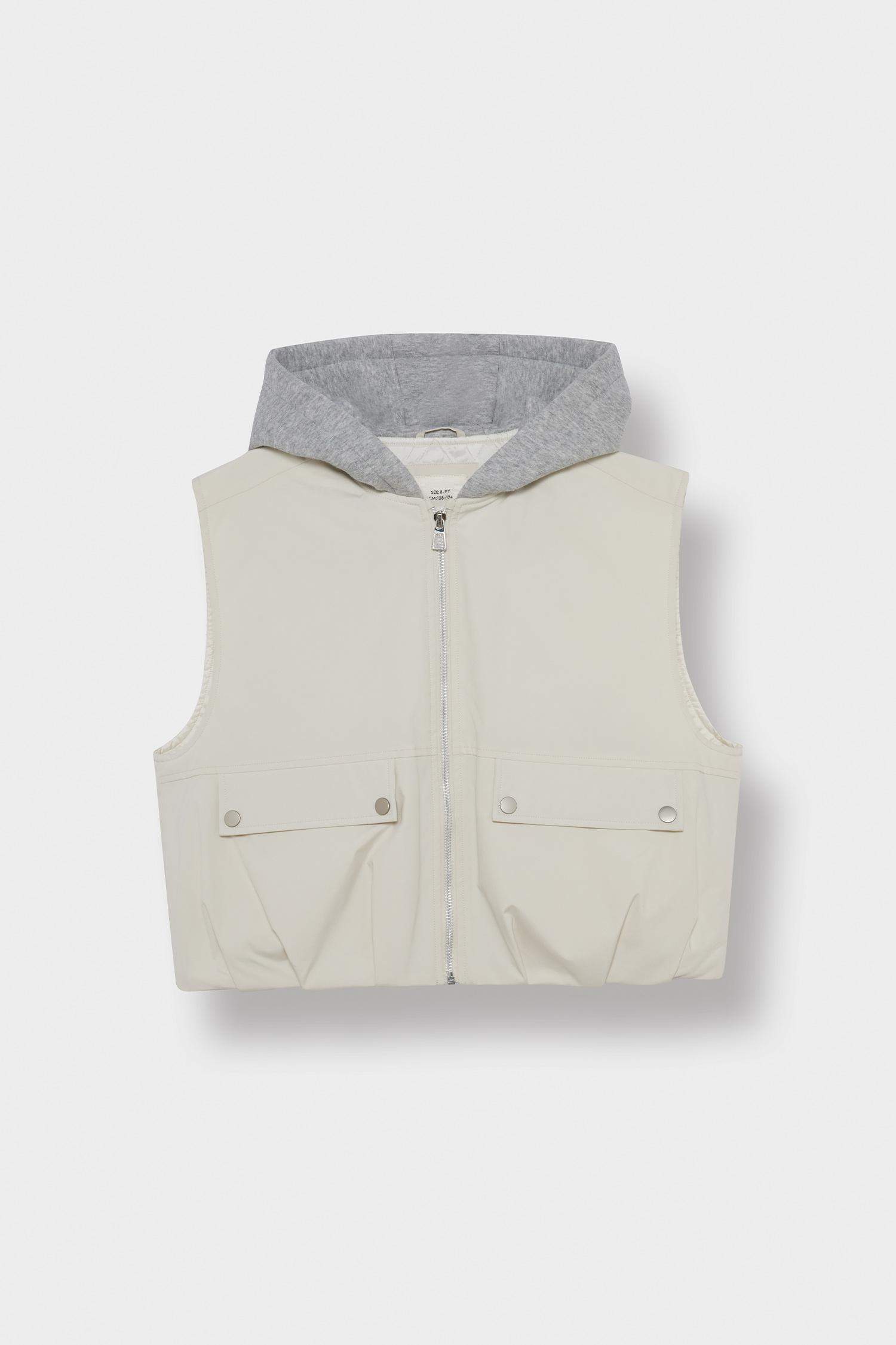 Girl Hooded Waterproof Vest