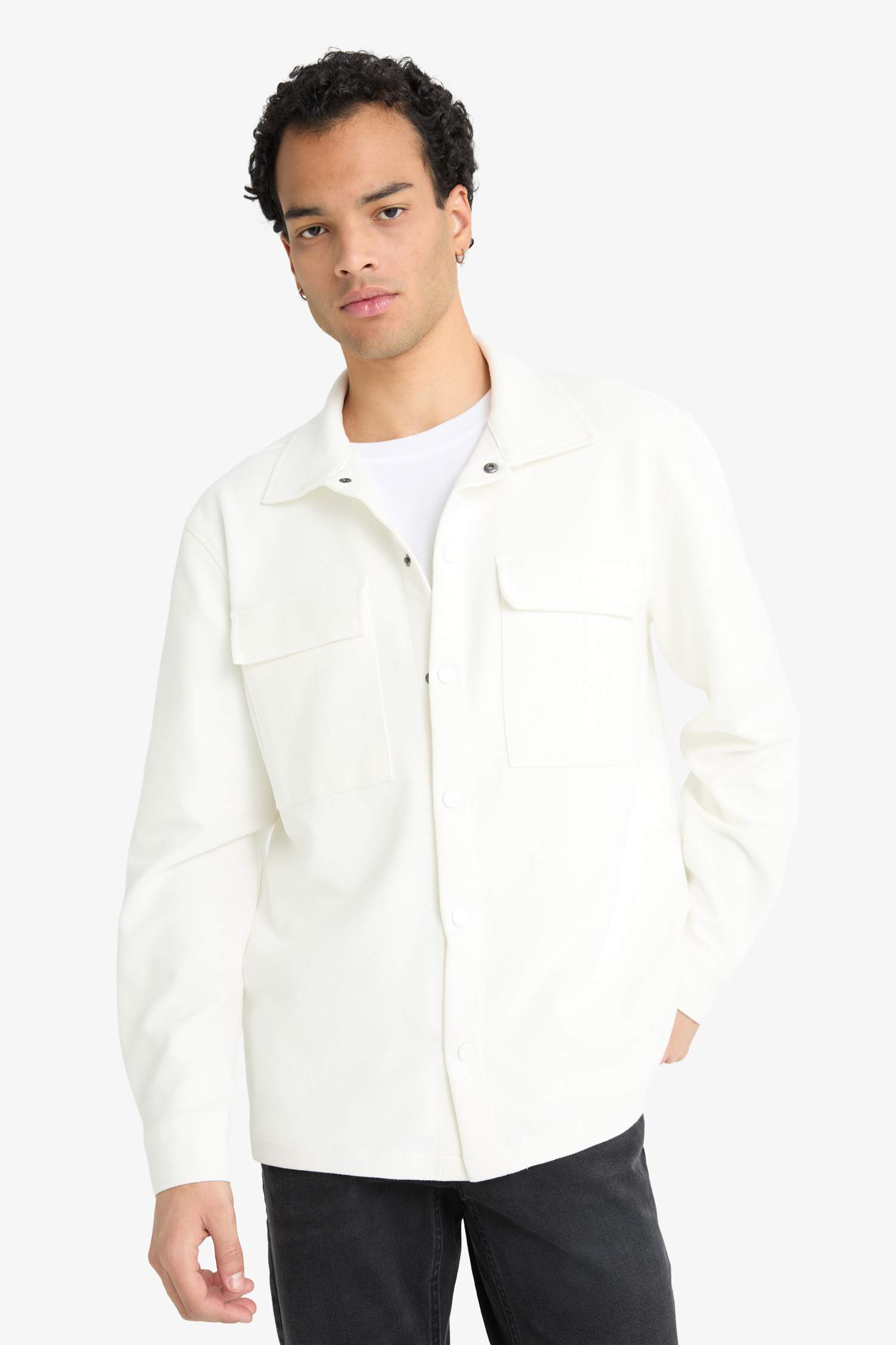 Regular Fit Twill Long Sleeve Shirt