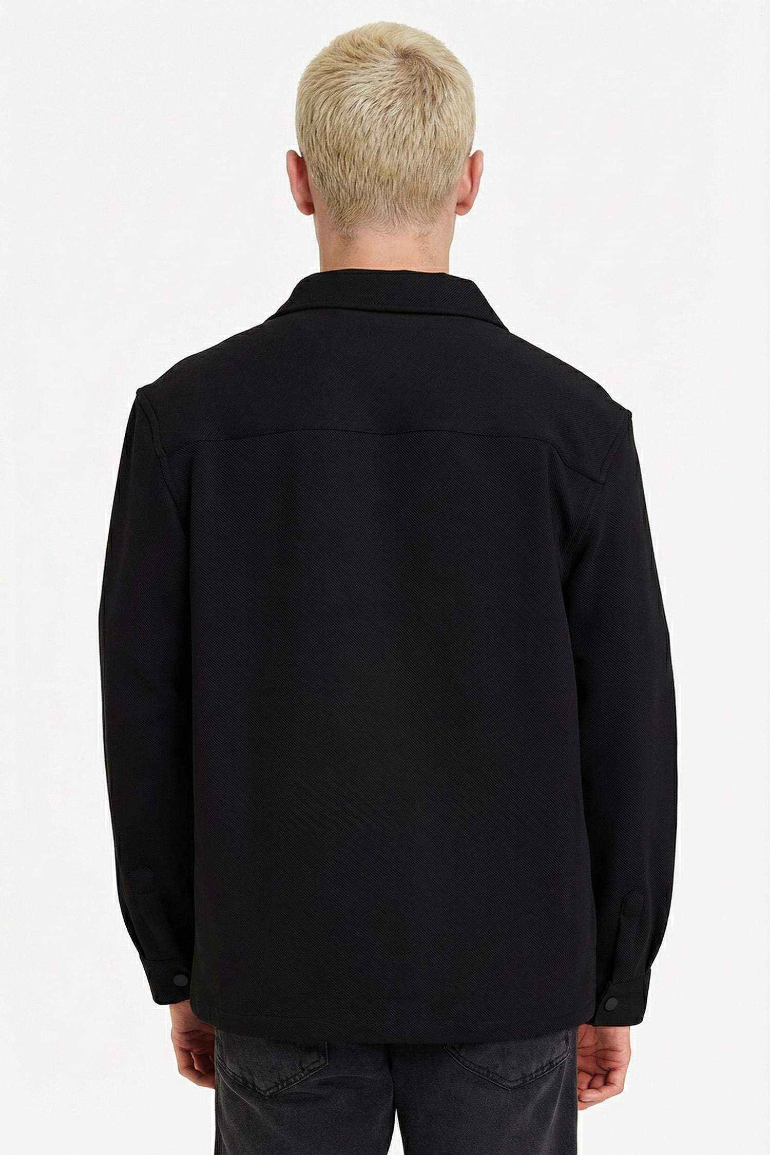 Regular Fit Twill Gömlek Ceket