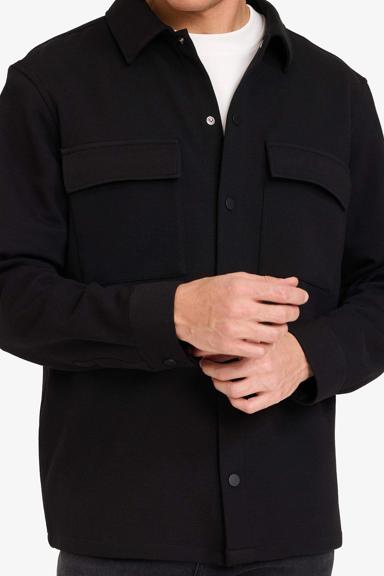 Regular Fit Long Sleeve Overshirt