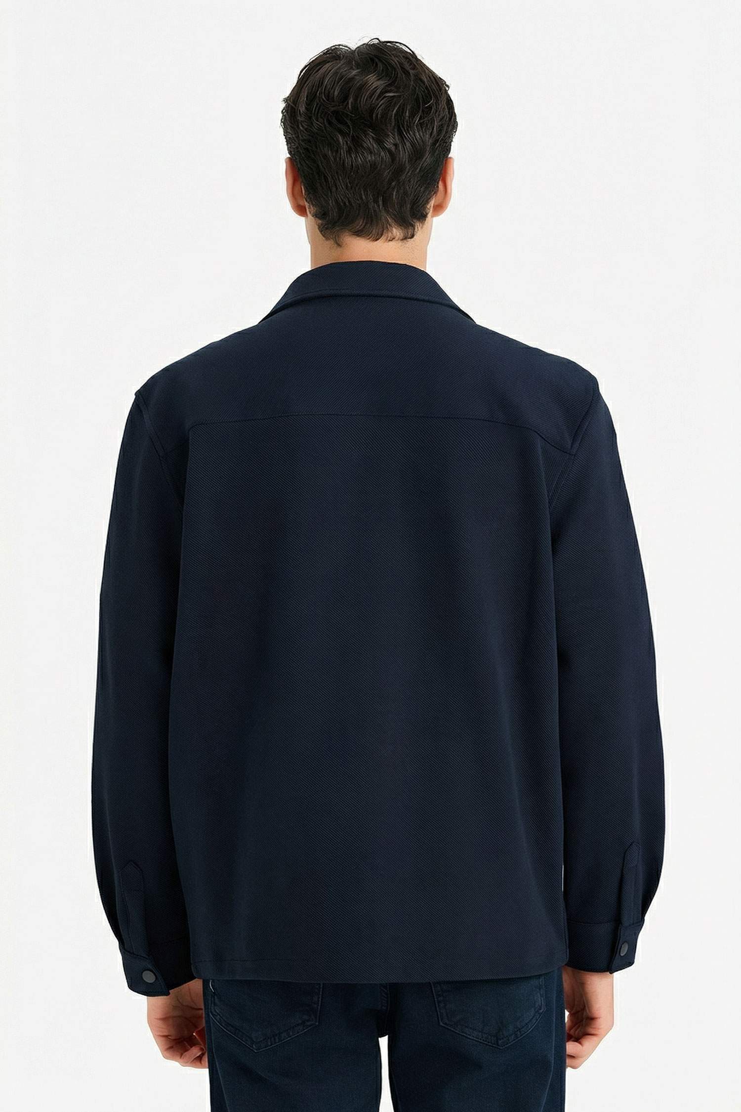 Regular Fit Twill Gömlek Ceket