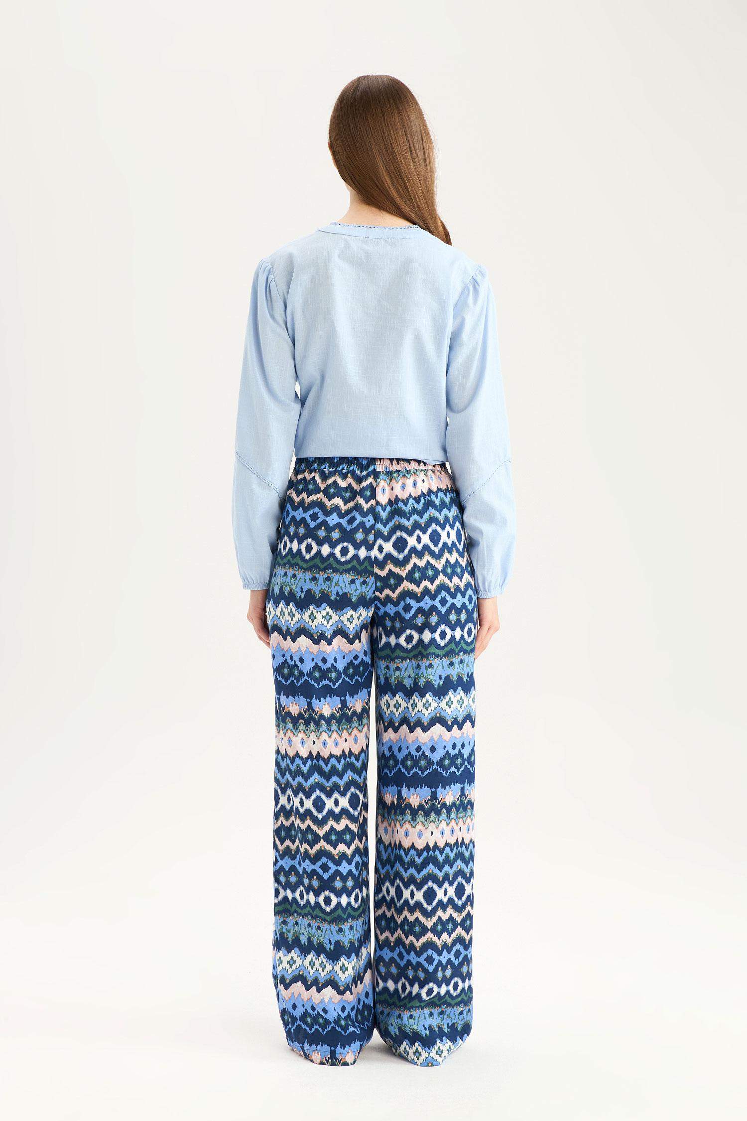 بنطلون قصة عادية برجل عادية وجيب