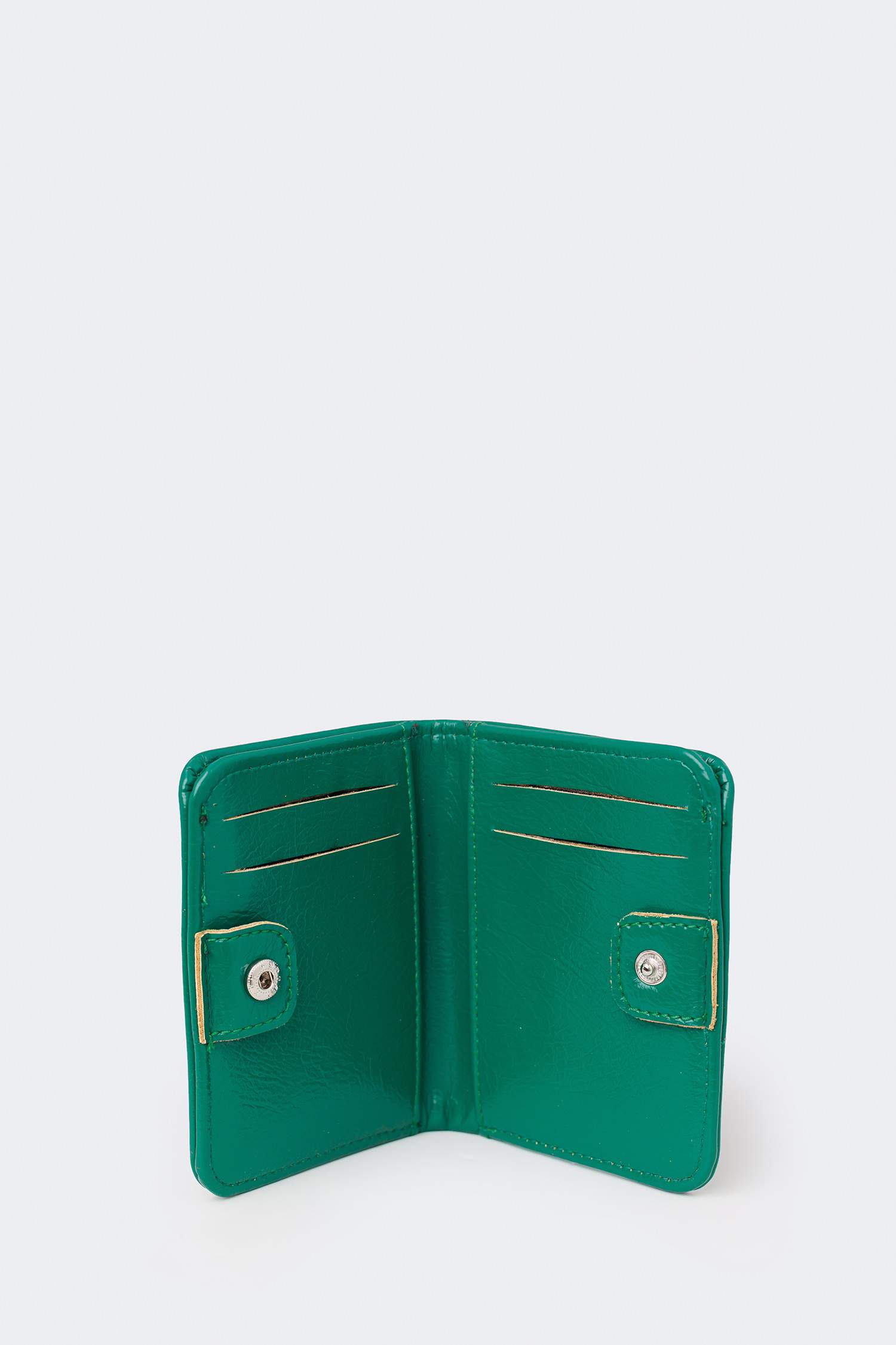 محفظة حريمي جلد صناعي أخضر