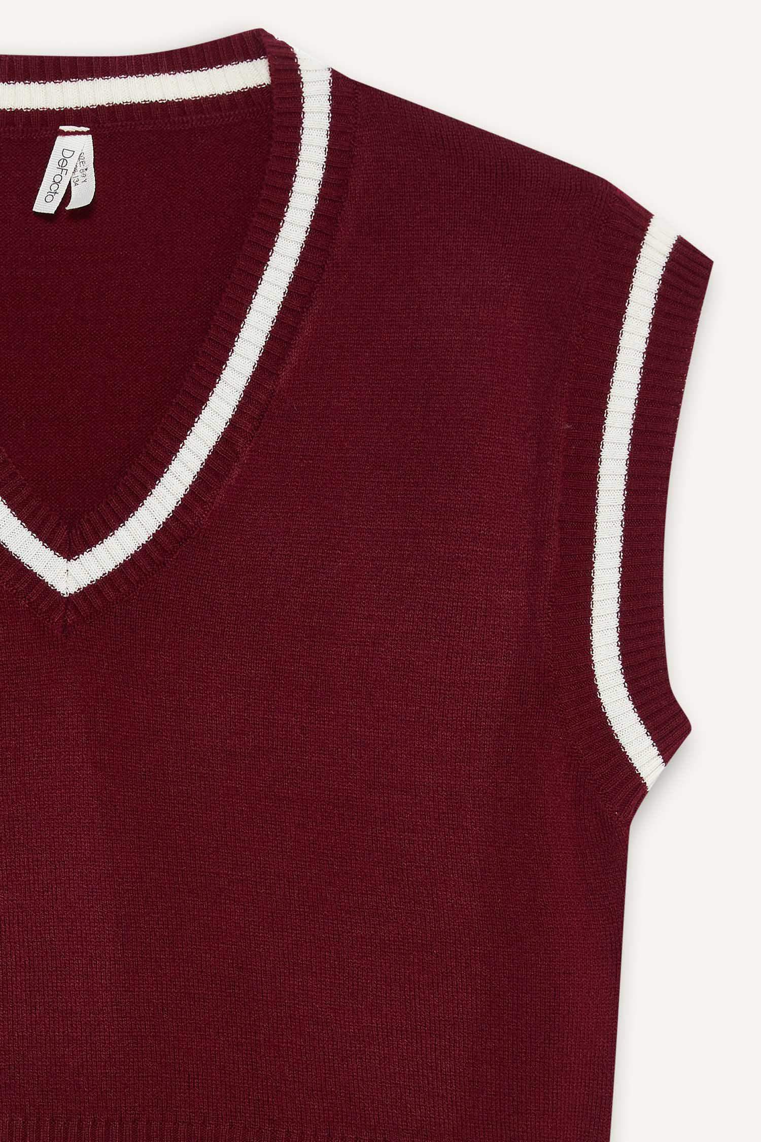 Kız Çocuk Okula Dönüş Standart Fit Triko Süveter