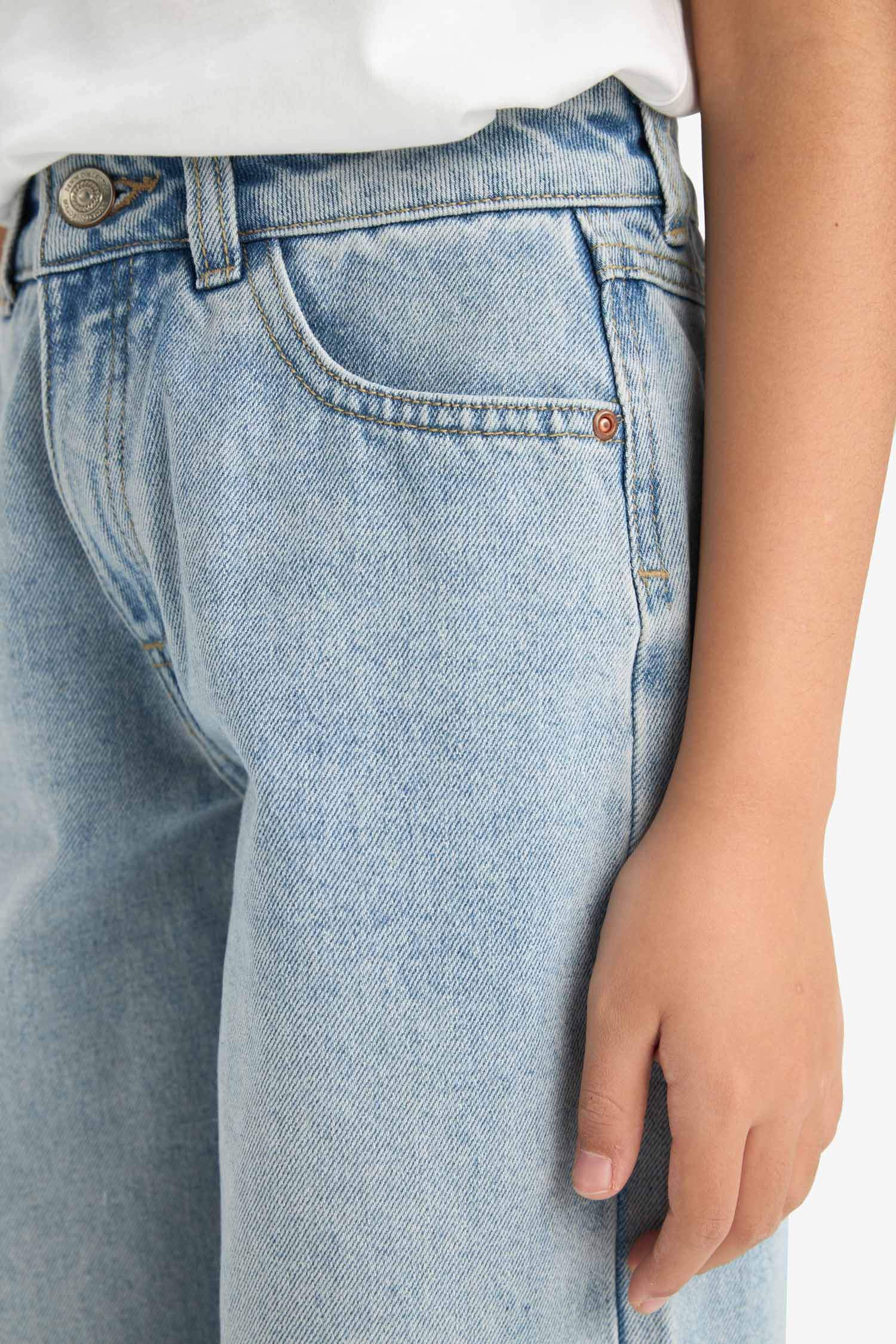 Қыздарға кең аяқ деним Шалбар