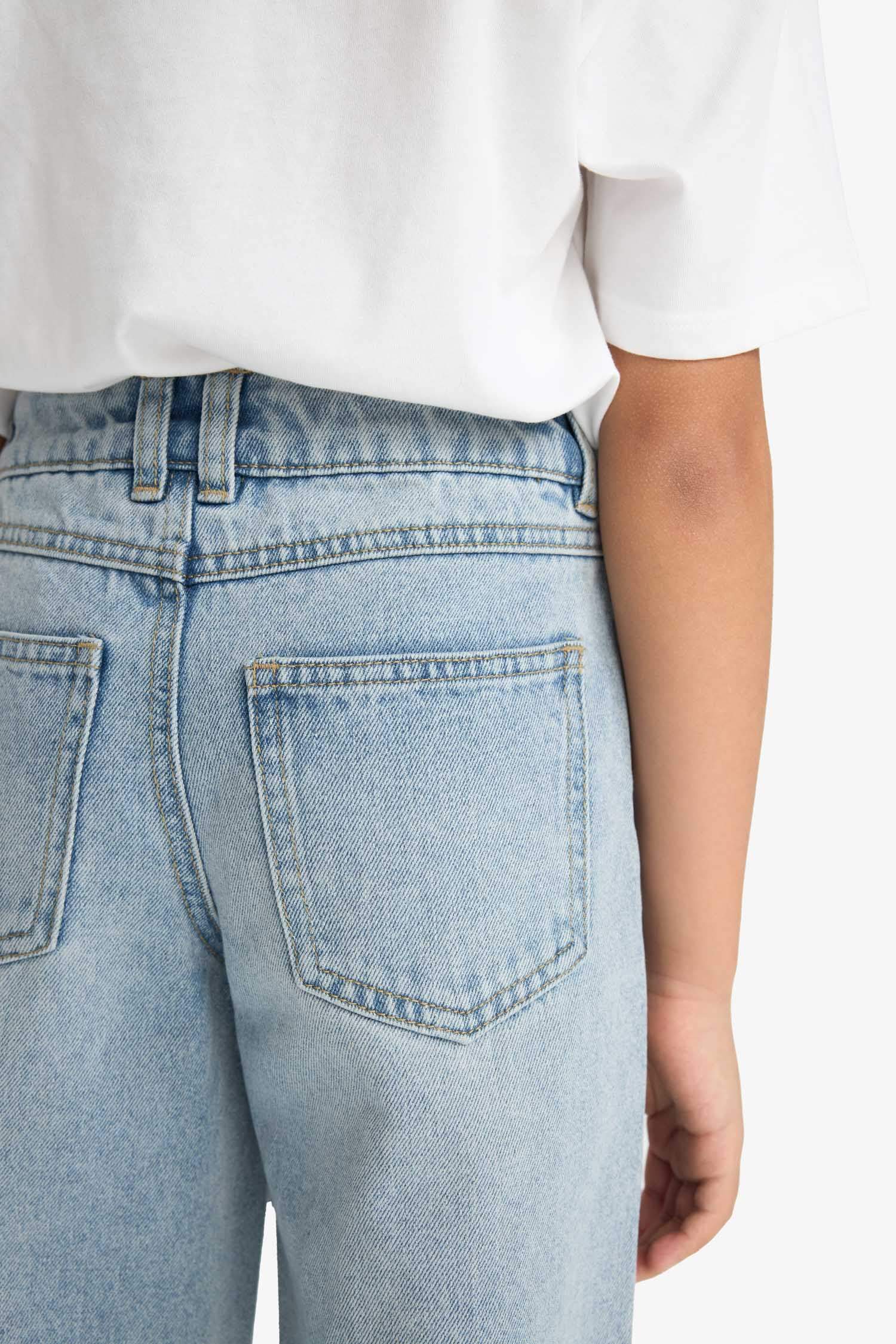 Қыздарға кең аяқ деним Шалбар