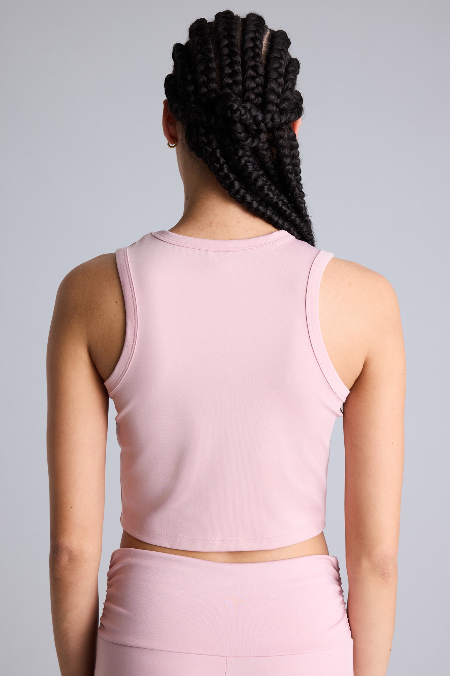 DeFacto Crop Top Bisiklet Yaka Sporcu Atlet görsel 5