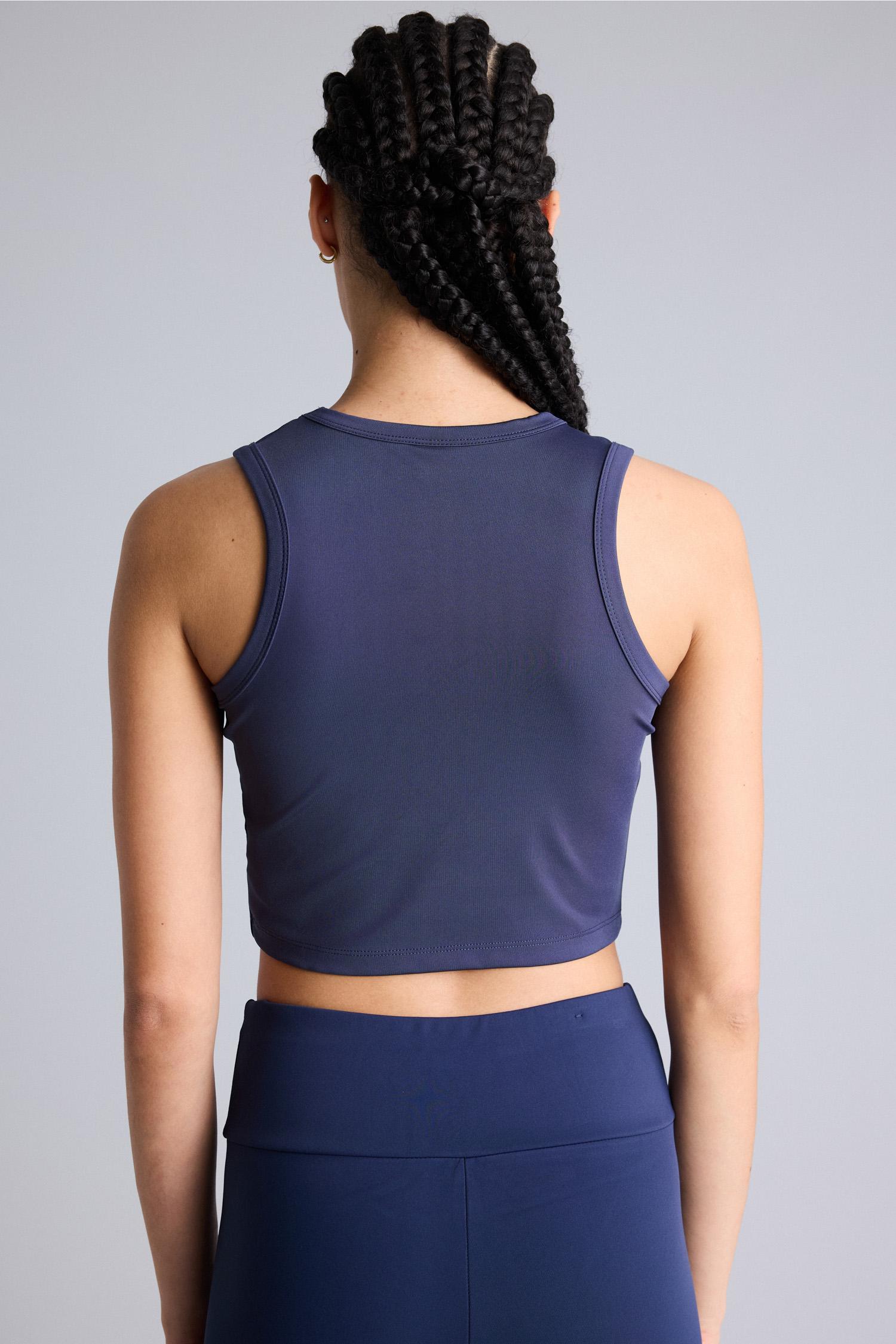 DeFacto Crop Top Bisiklet Yaka Atlet görsel 6