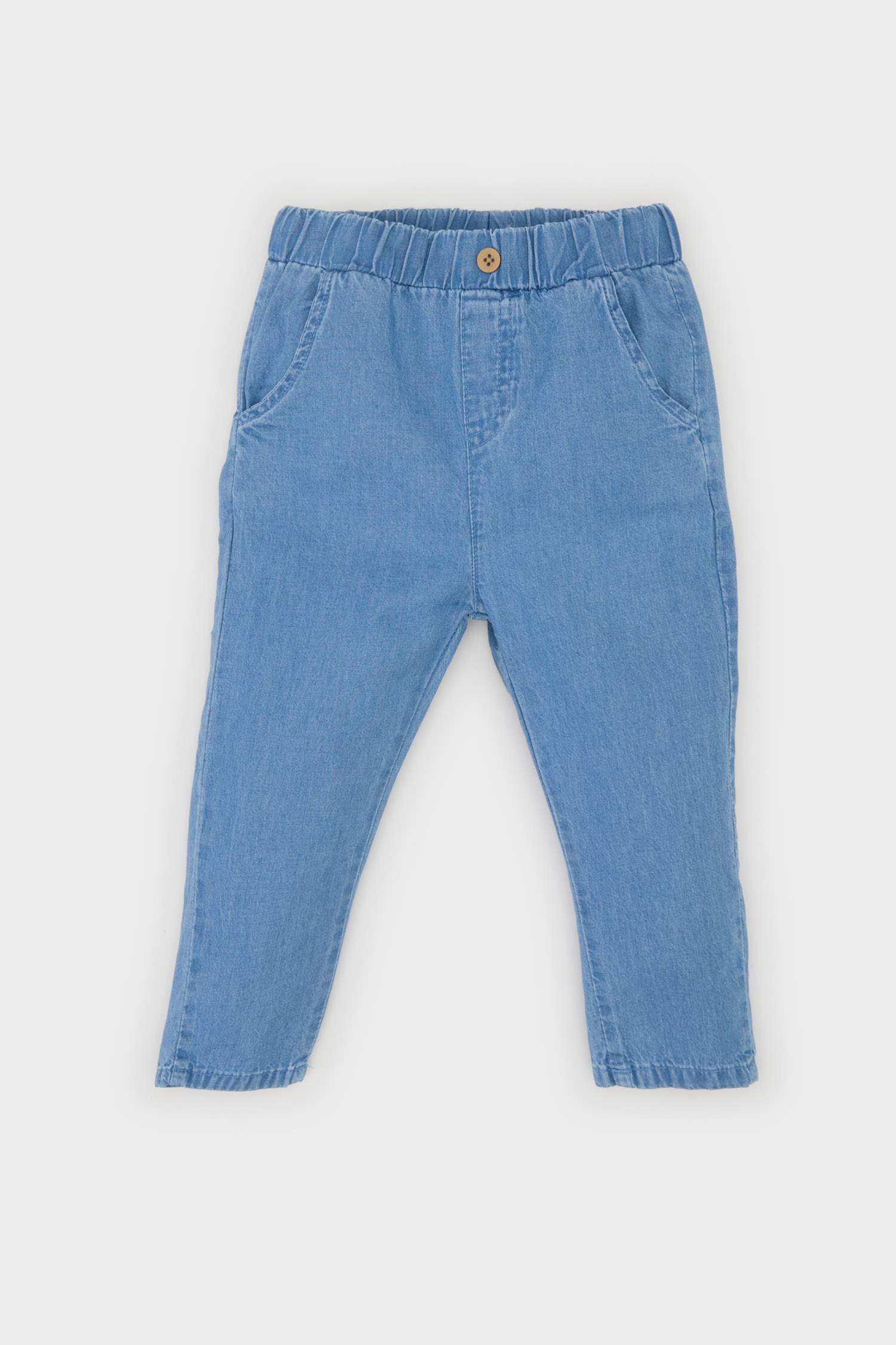 Baby Boy Patterned Flam Poplin Shirt Jeans 2 Piece Set