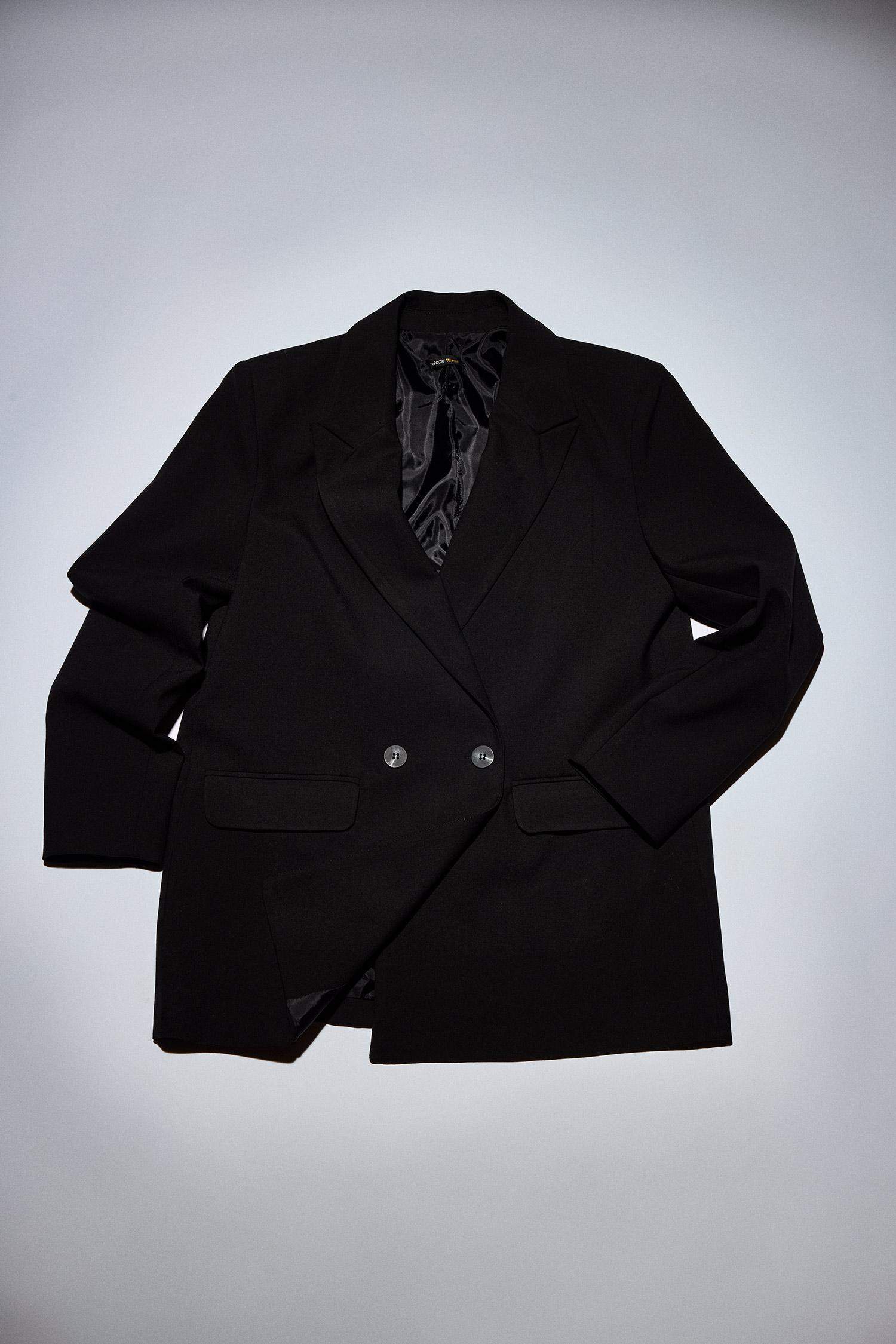 Oversize Fit Jacket Collar Blazer