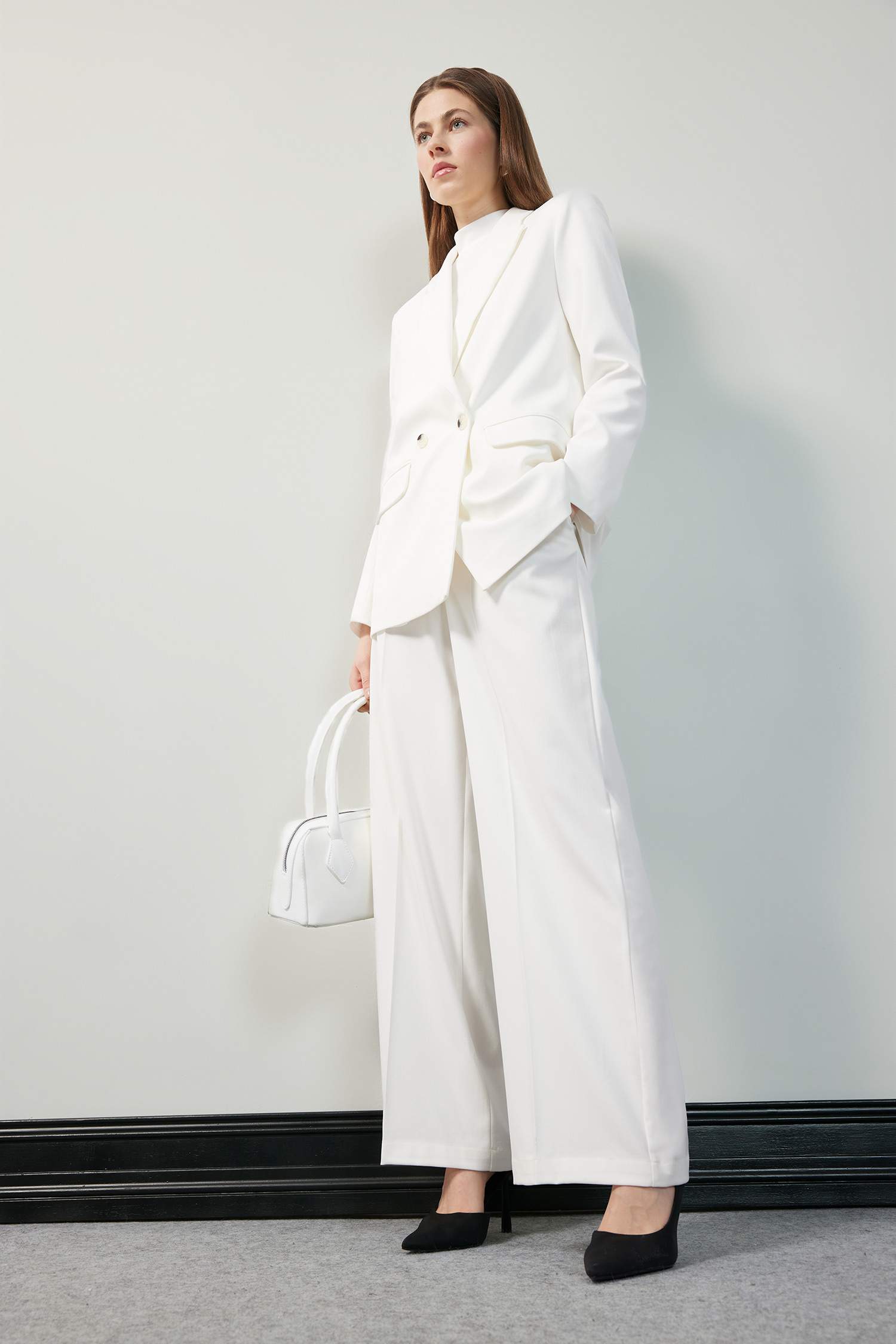 Oversize Geniş Kalıp Ceket Yaka Blazer Ceket