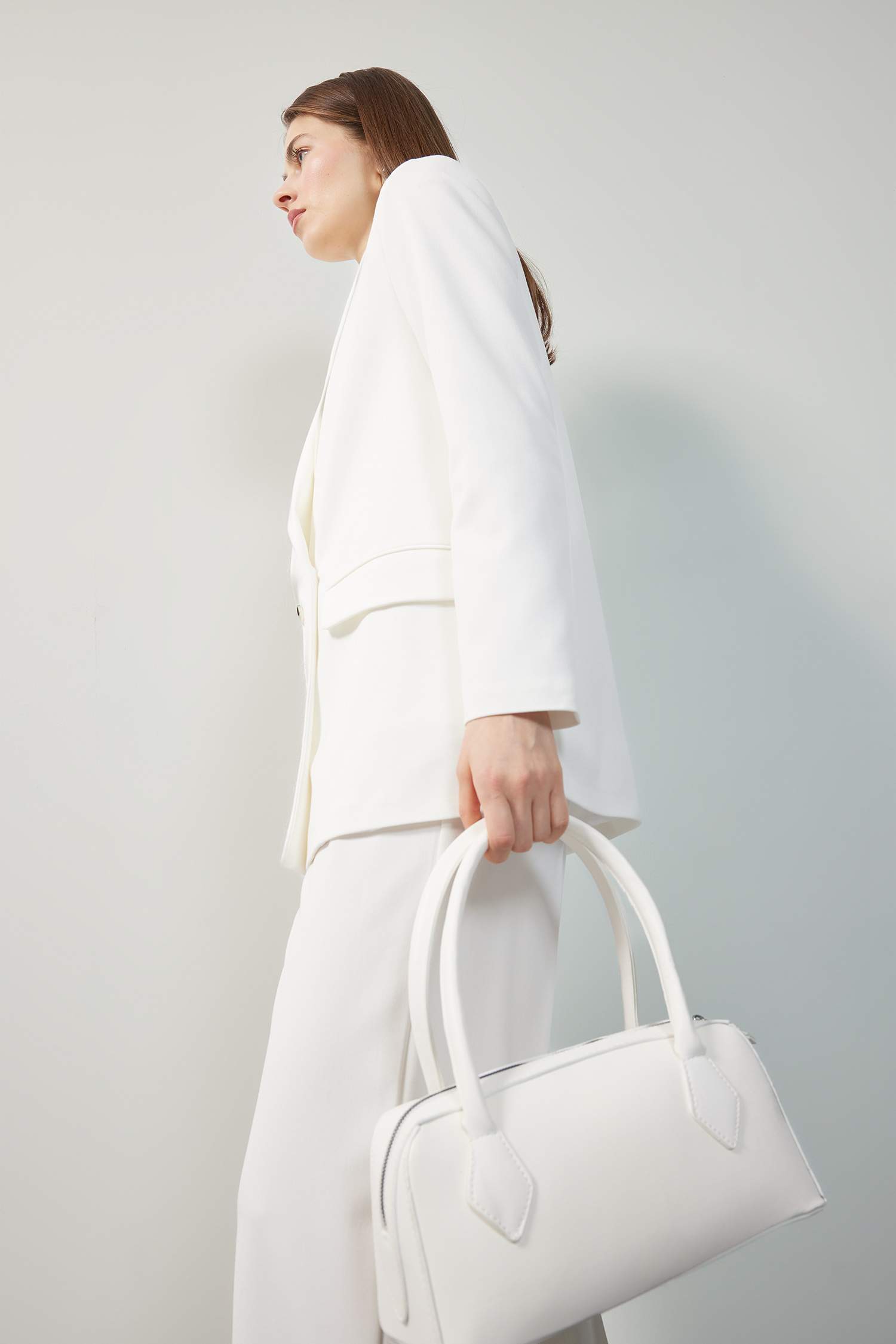 Oversize Geniş Kalıp Ceket Yaka Blazer Ceket