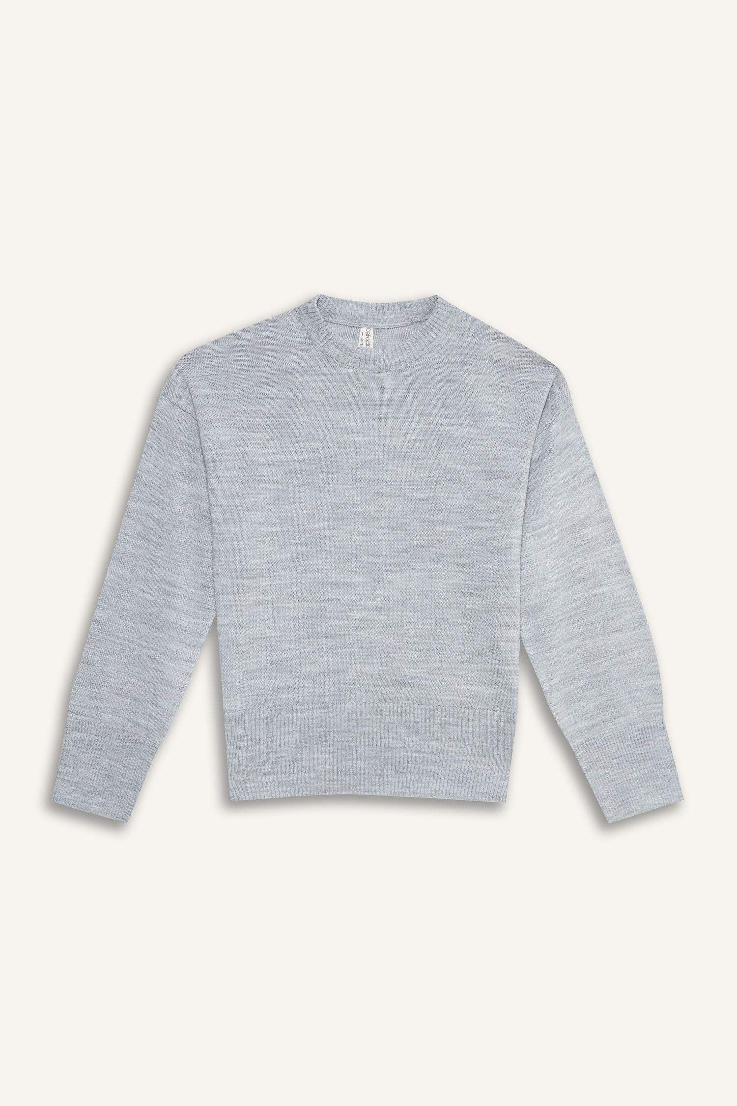 بلوفر بناتي اوفر سايز برقبة مستديرة