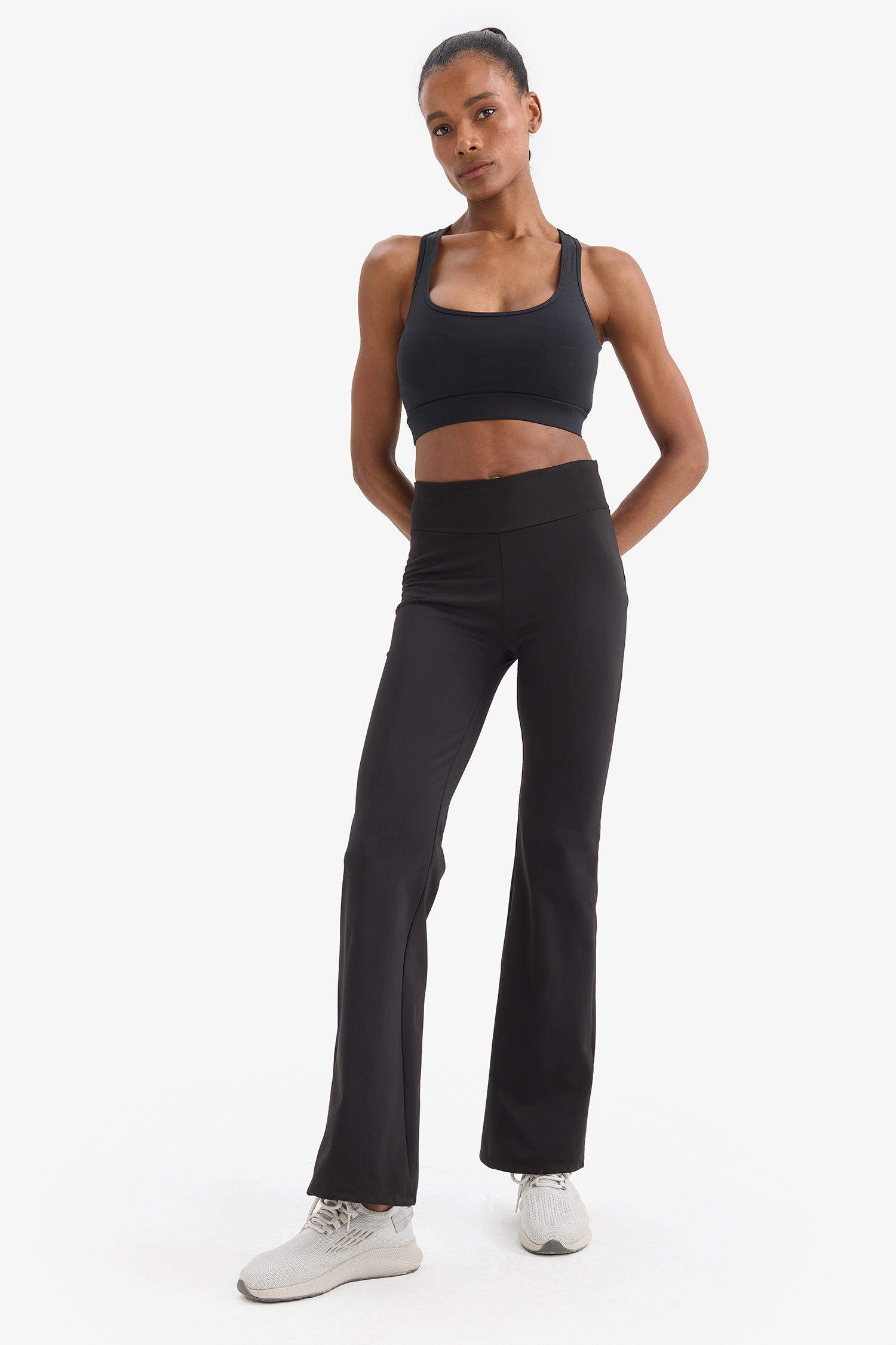 Flare Fit Toparlayıcı Yüksek Bel Sporcu Pantolon