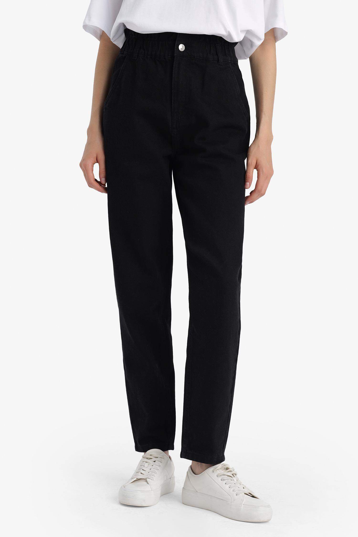 بنطلون جينز بيبرباج برجل عادية وخصر عالي