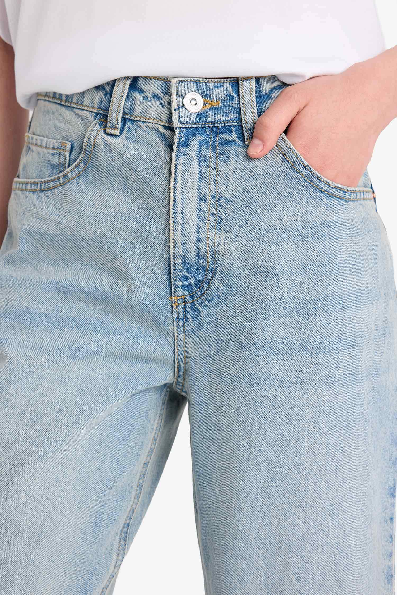 Straight Wide Leg High Waist Jeans