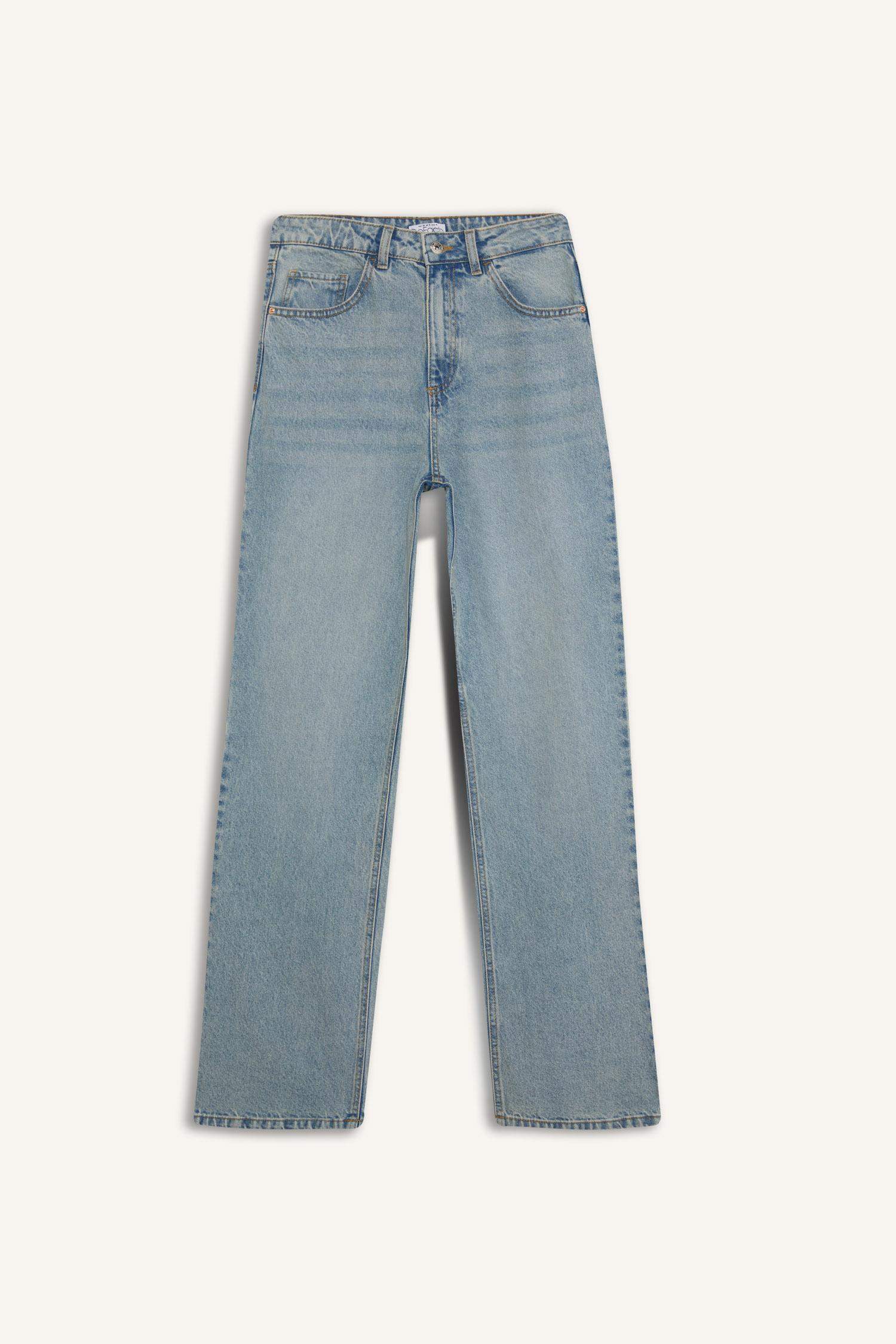 Straight Wide Leg High Waist Jeans