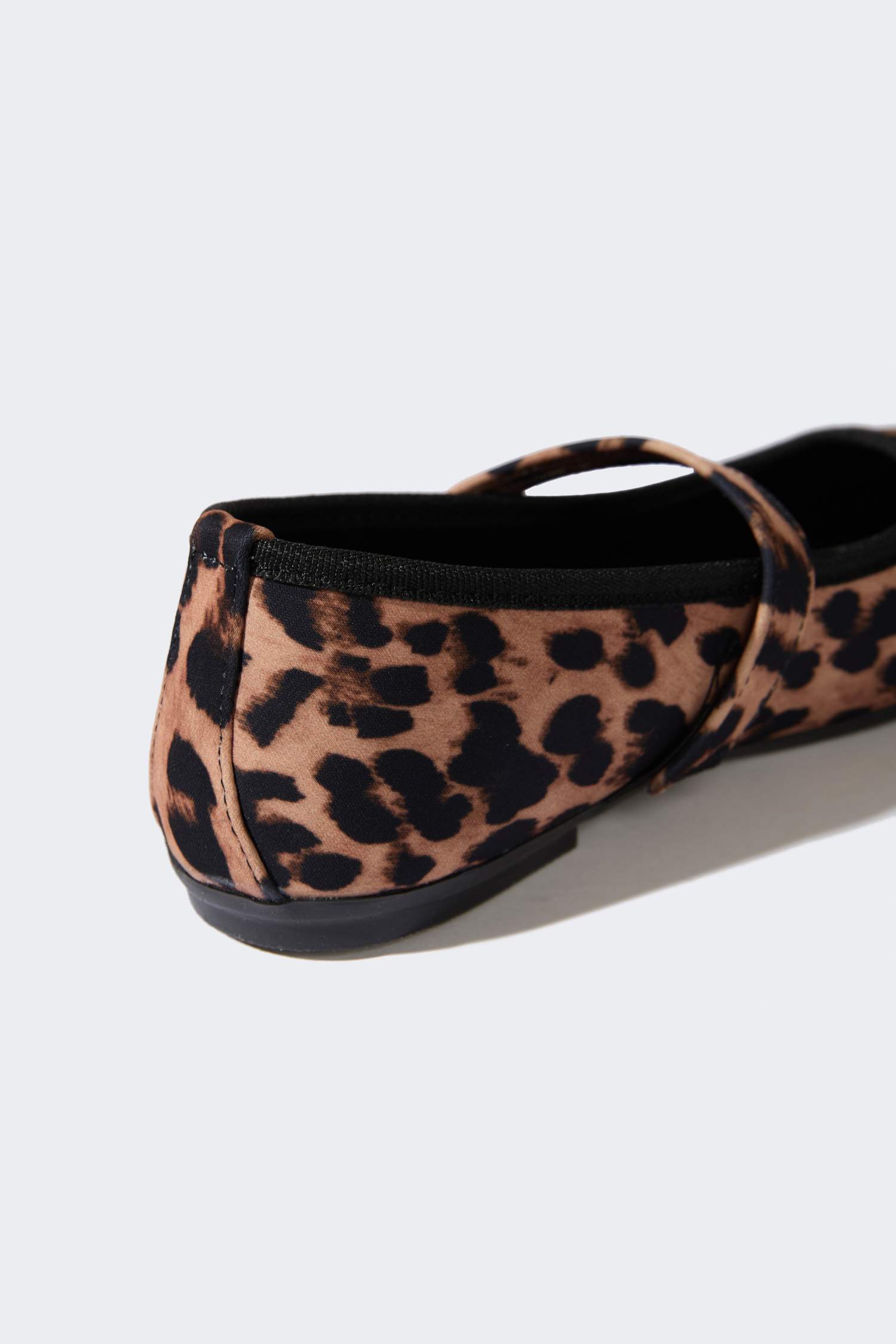 Girl Leopard Patterned Slip On Ballerina Flat Shoes