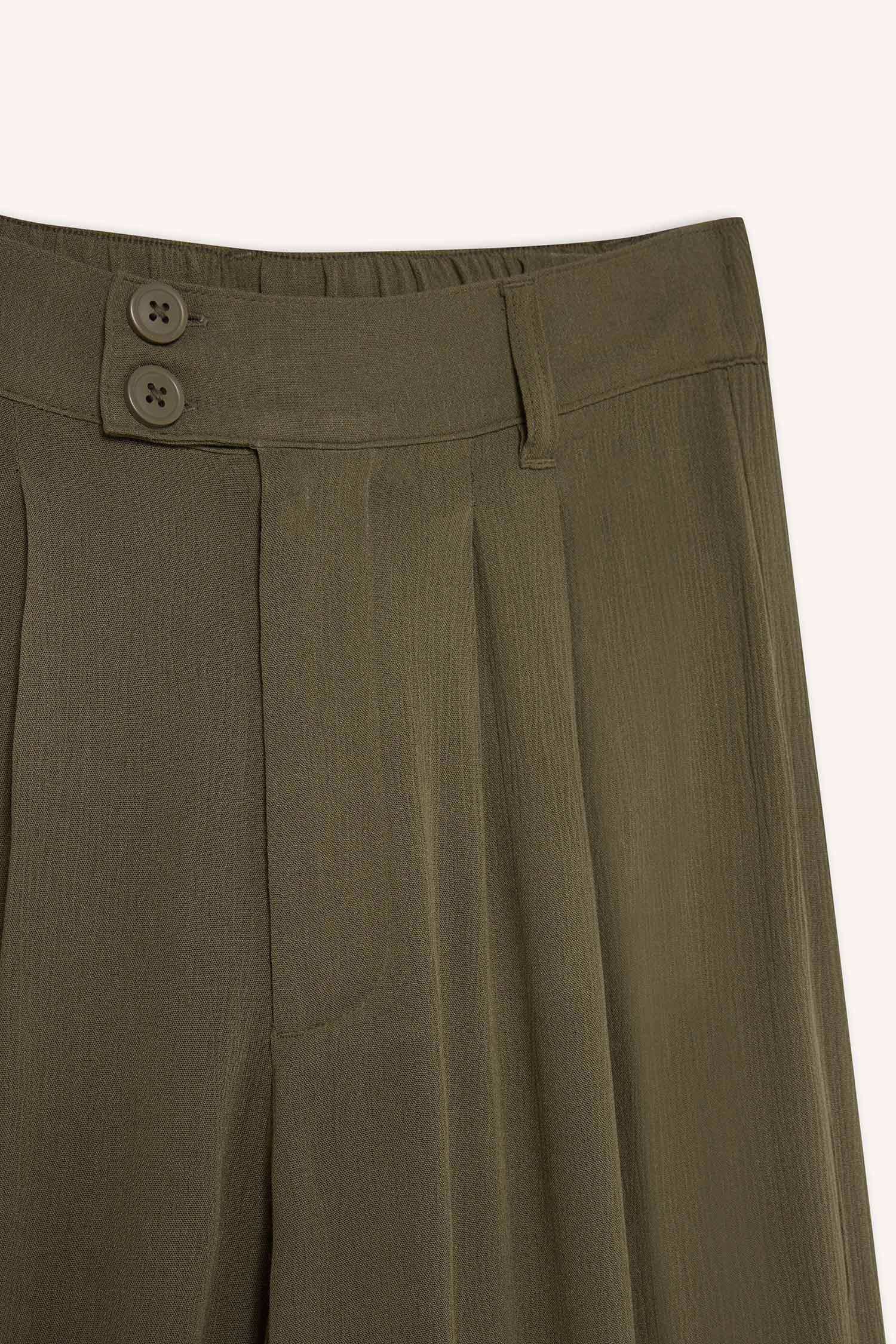 بنطرون قماش كرنكيل ميدي كولوت فيت برجل عادي