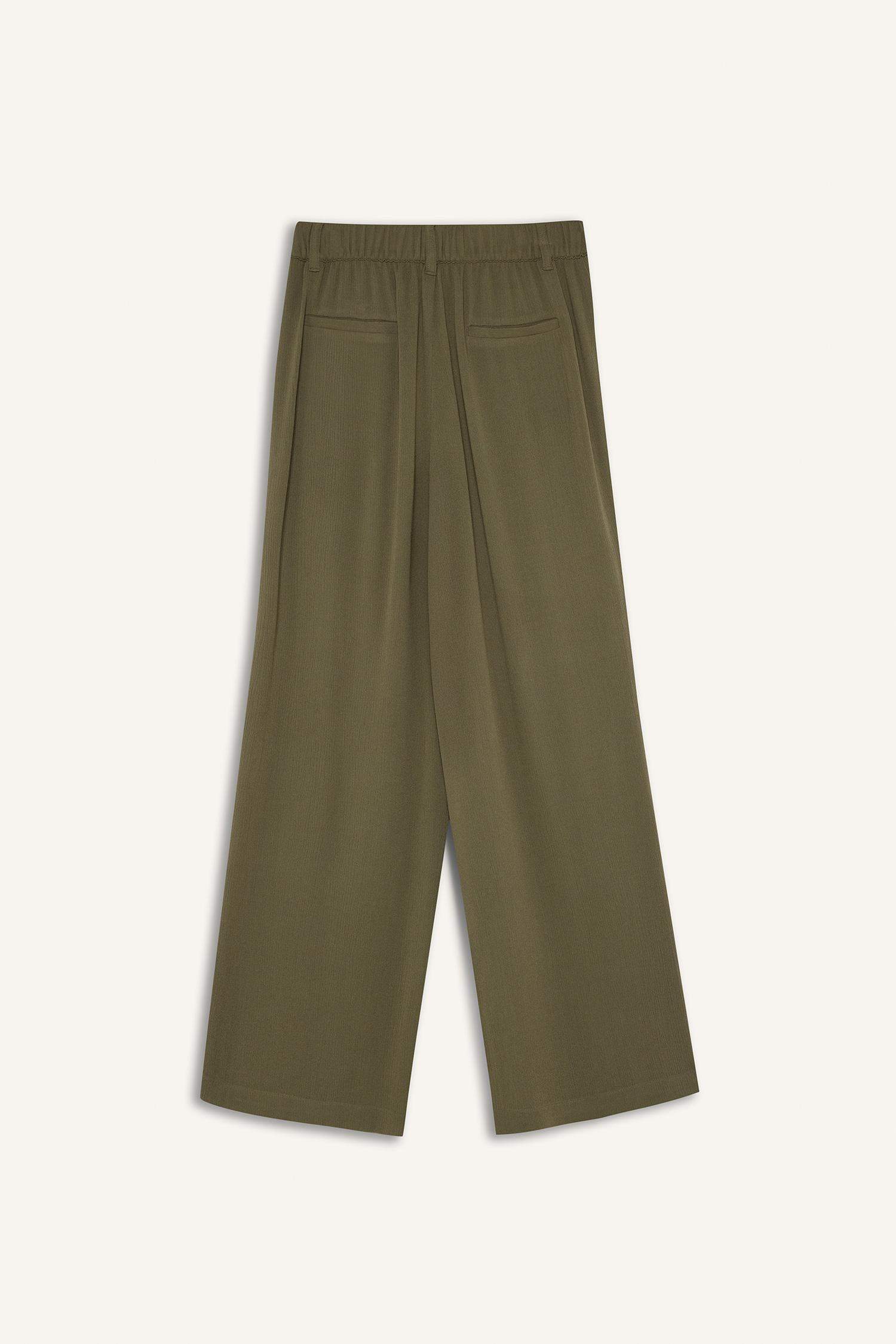 بنطرون قماش كرنكيل ميدي كولوت فيت برجل عادي