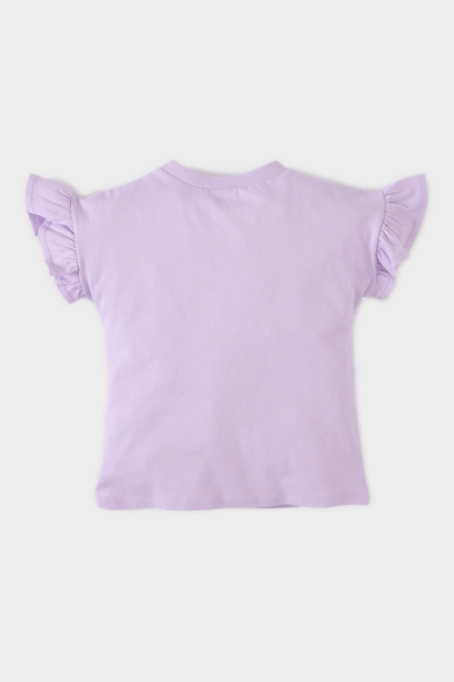 Baby Girl Regular Fit Crew Neck Slogan Printed T-Shirt