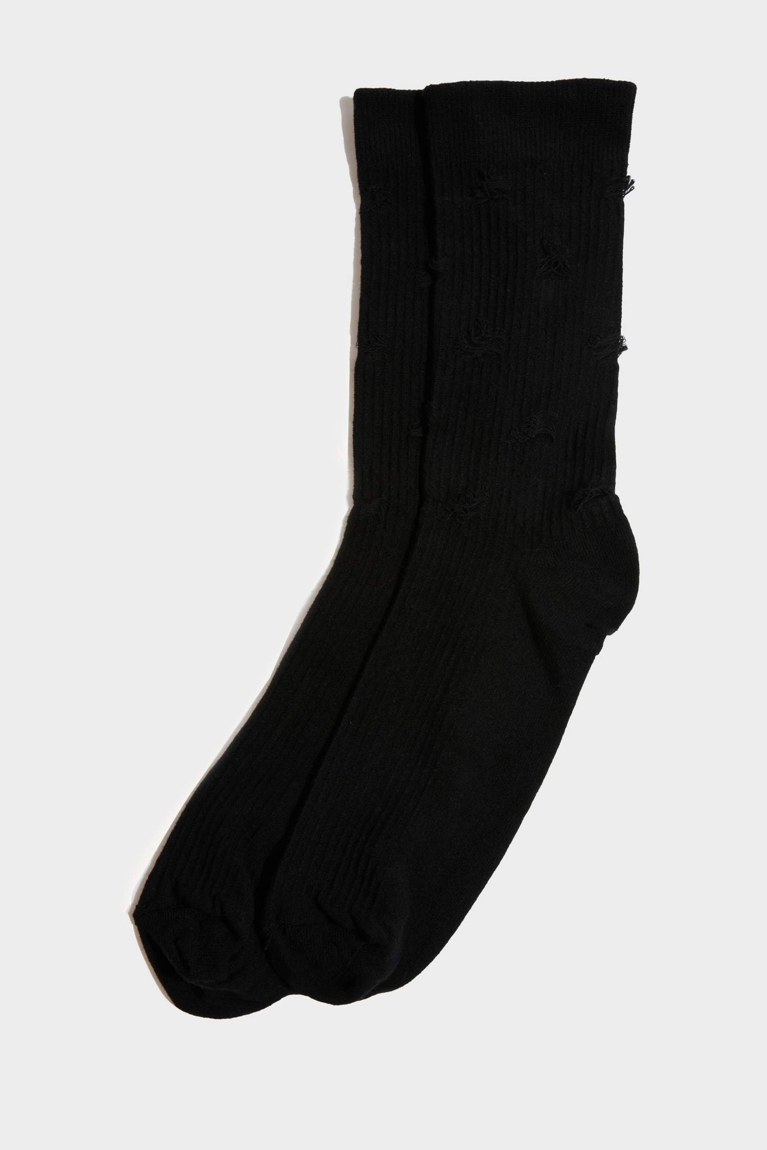Man Seamless Ripped Cotton Premium Long Socks