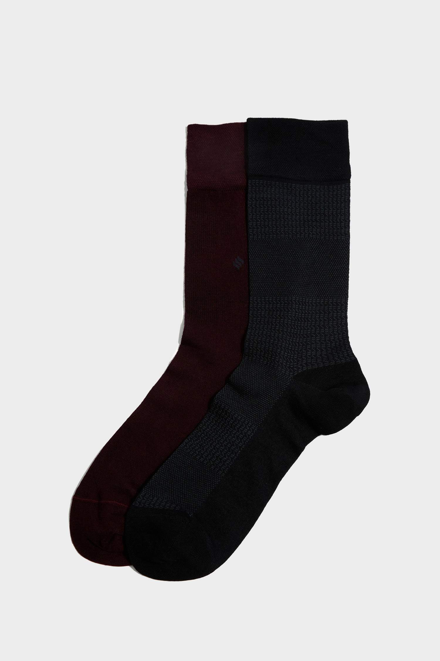 جوارب طويلة قطن رجالي - قطعتين