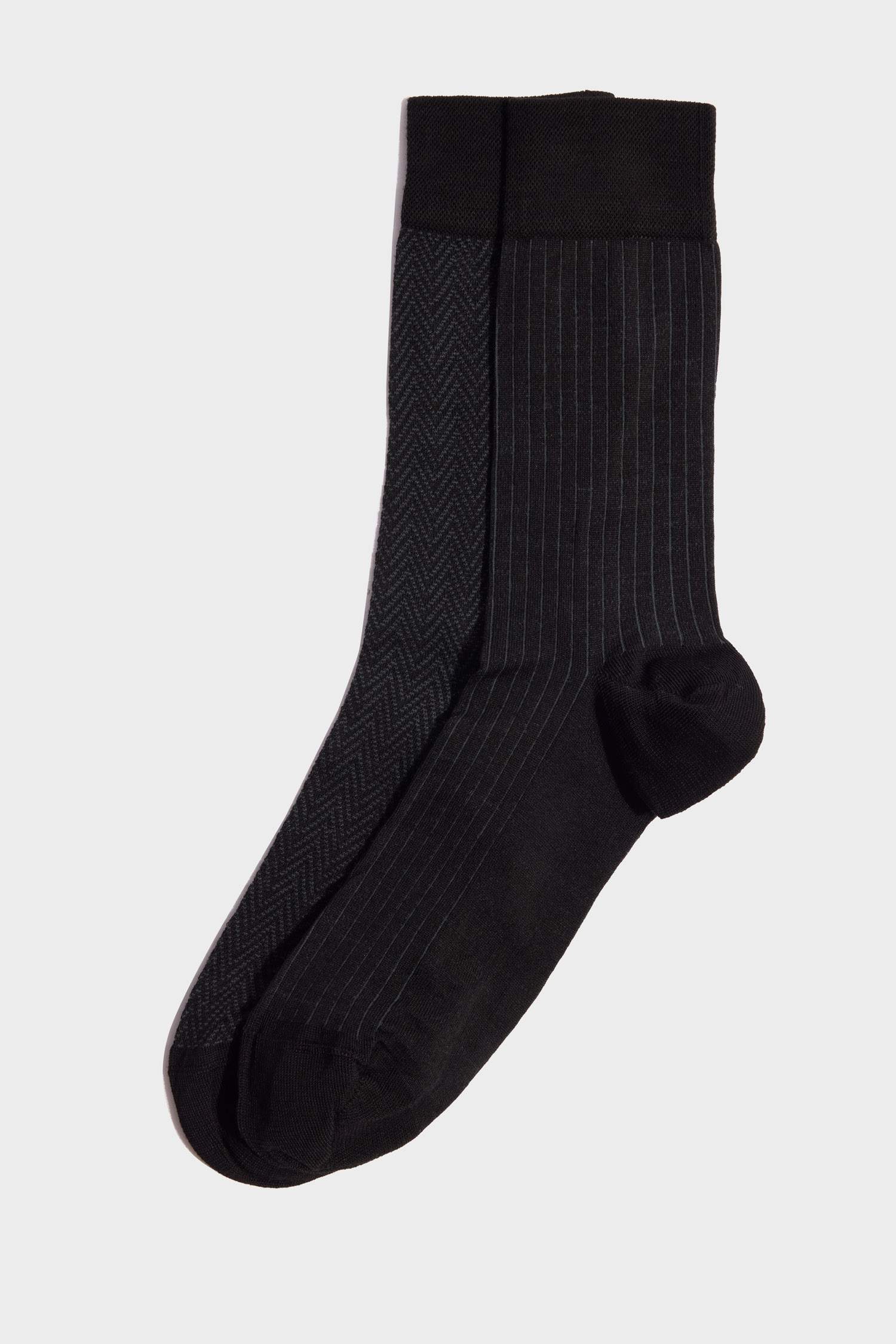 جوارب طويلة رجالي خفيف - قطعتين