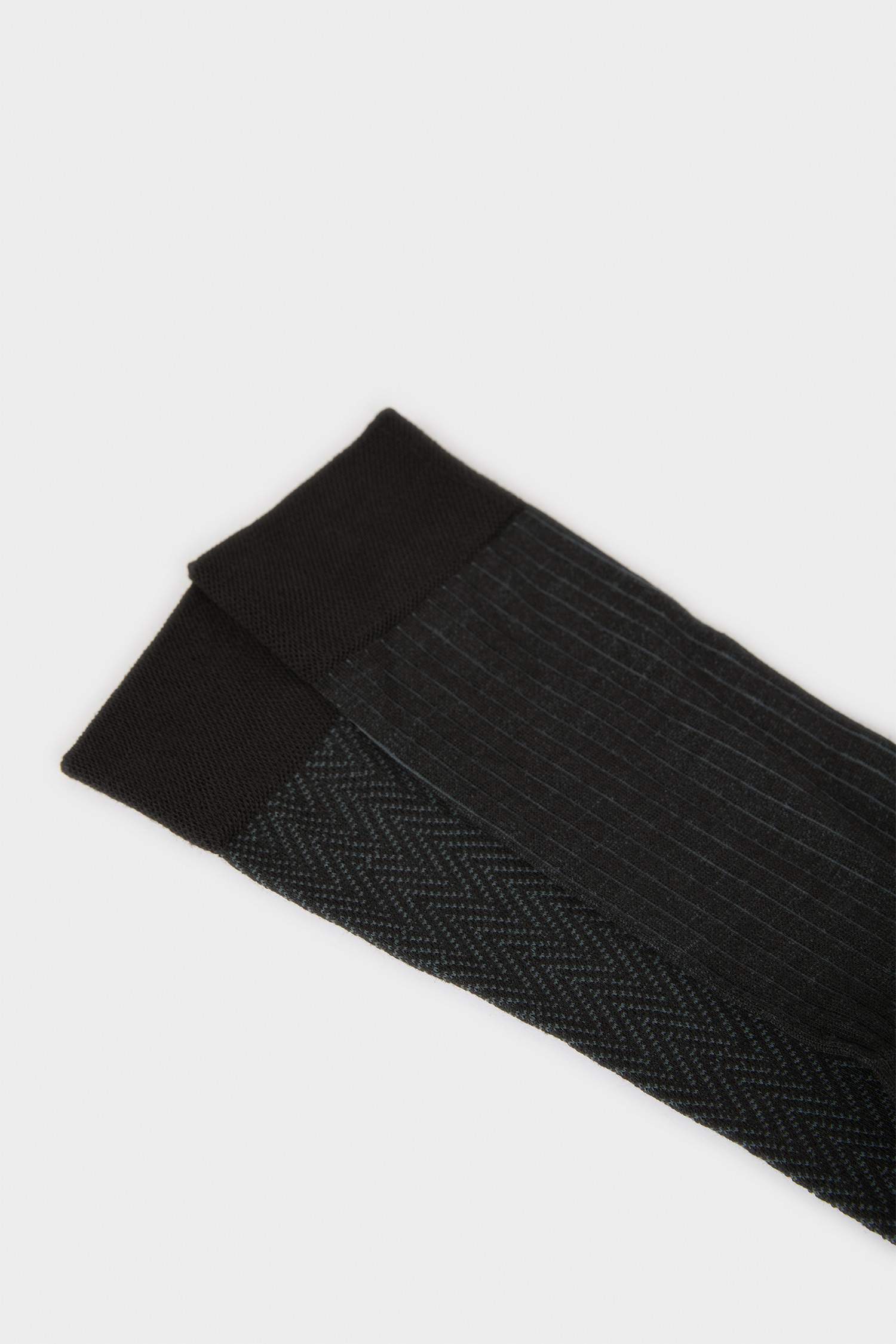 جوارب طويلة رجالي خفيف - قطعتين