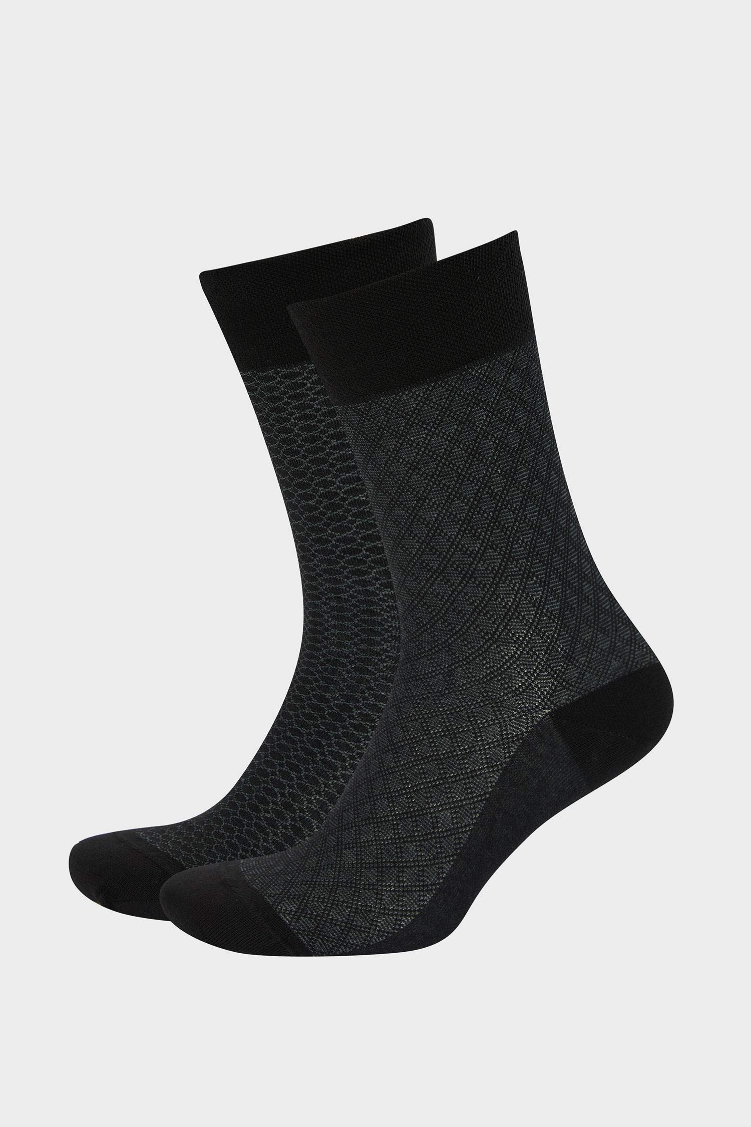 Man Seamless 2 Piece Cotton Long Socks