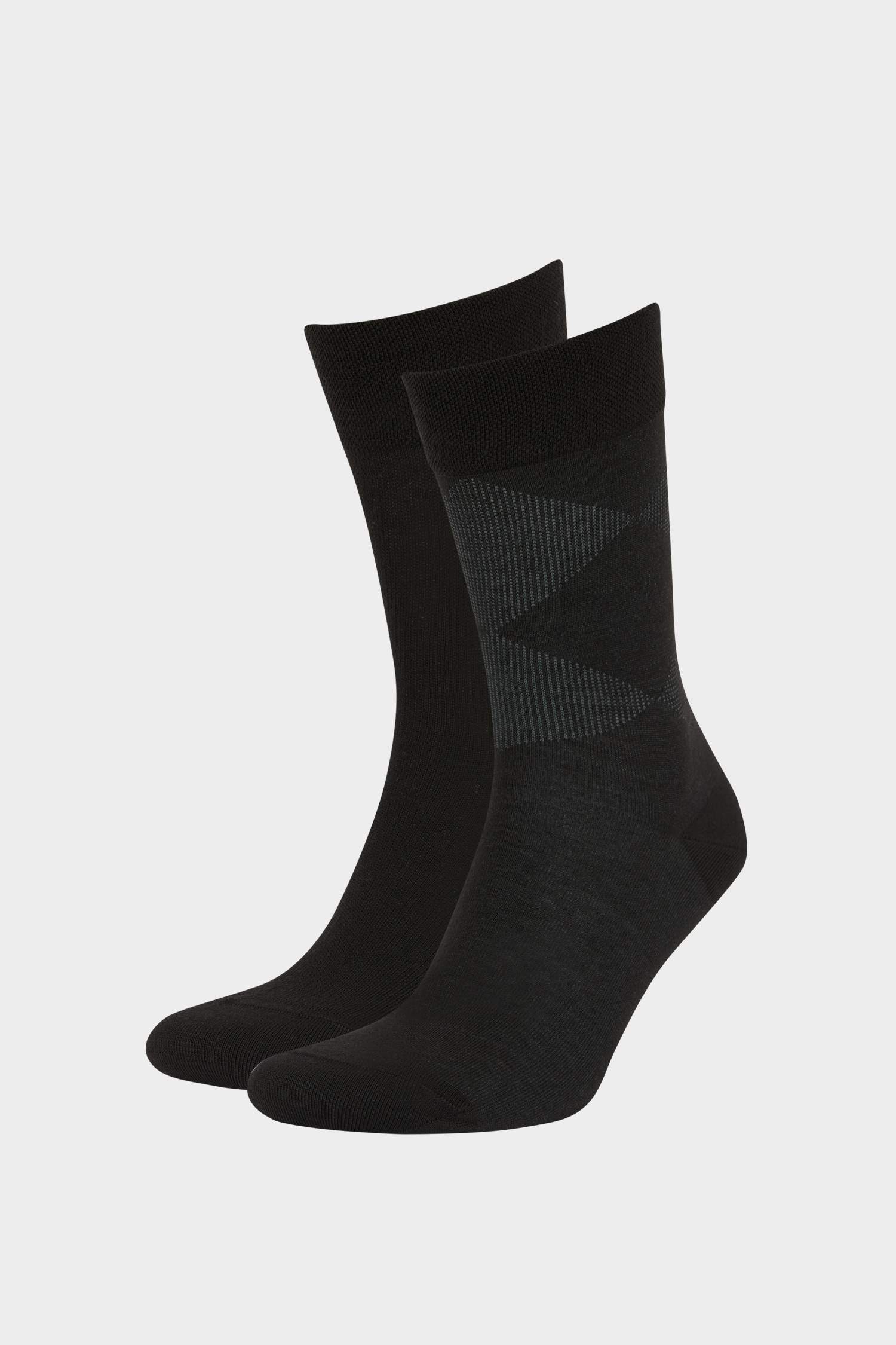 جوارب طويلة رجالي خفيف - قطعتين