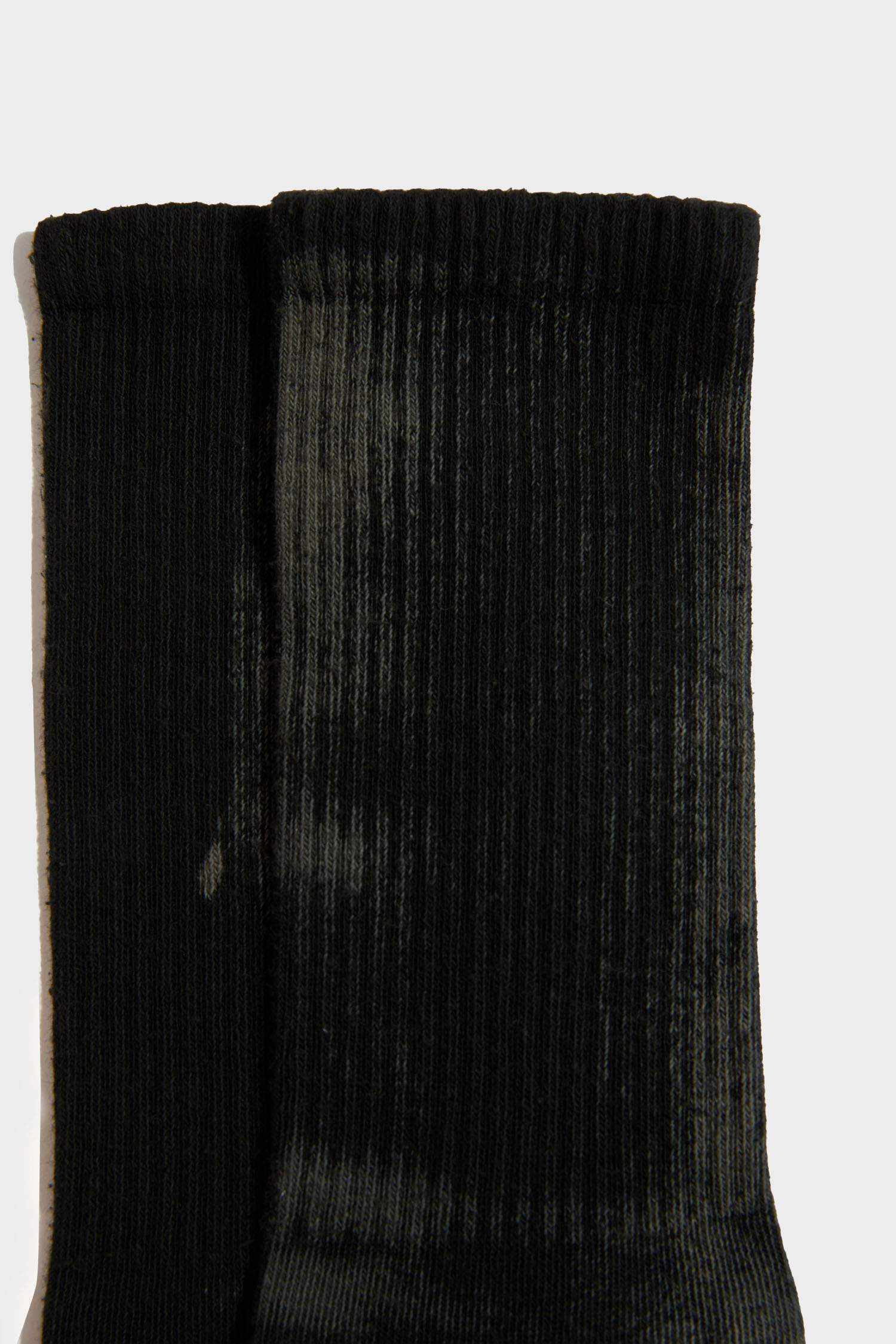 Erkek Dikişsiz Batik Boyamalı Penye Pamuklu Premium Uzun Tenis Çorap