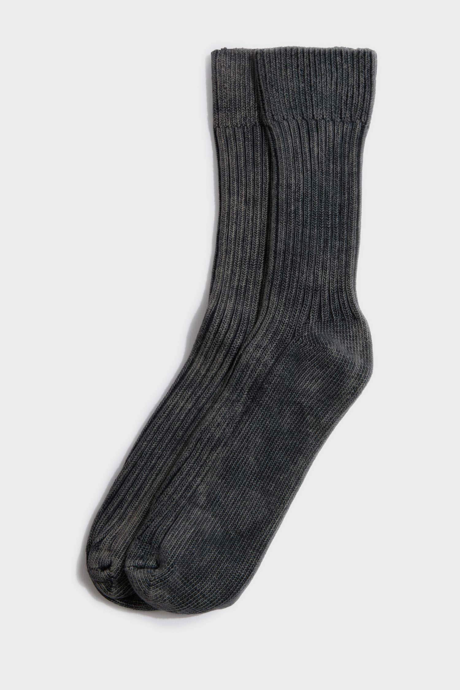 Erkek Dikişsiz Yıkamalı Eskitmeli Görünümlü Penye Pamuklu Premium Uzun Çorap