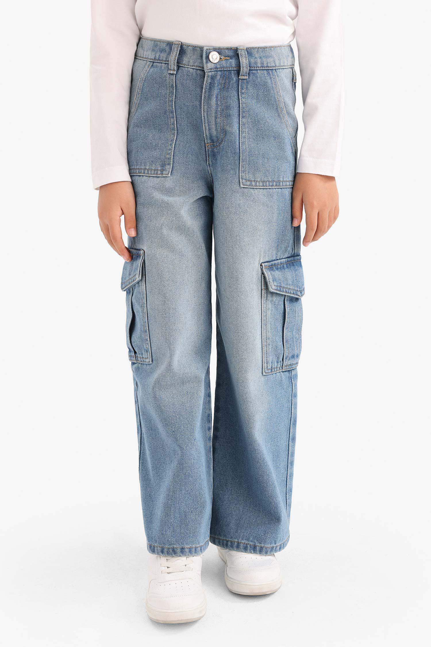 Қыздарға кең аяқ деним Шалбар