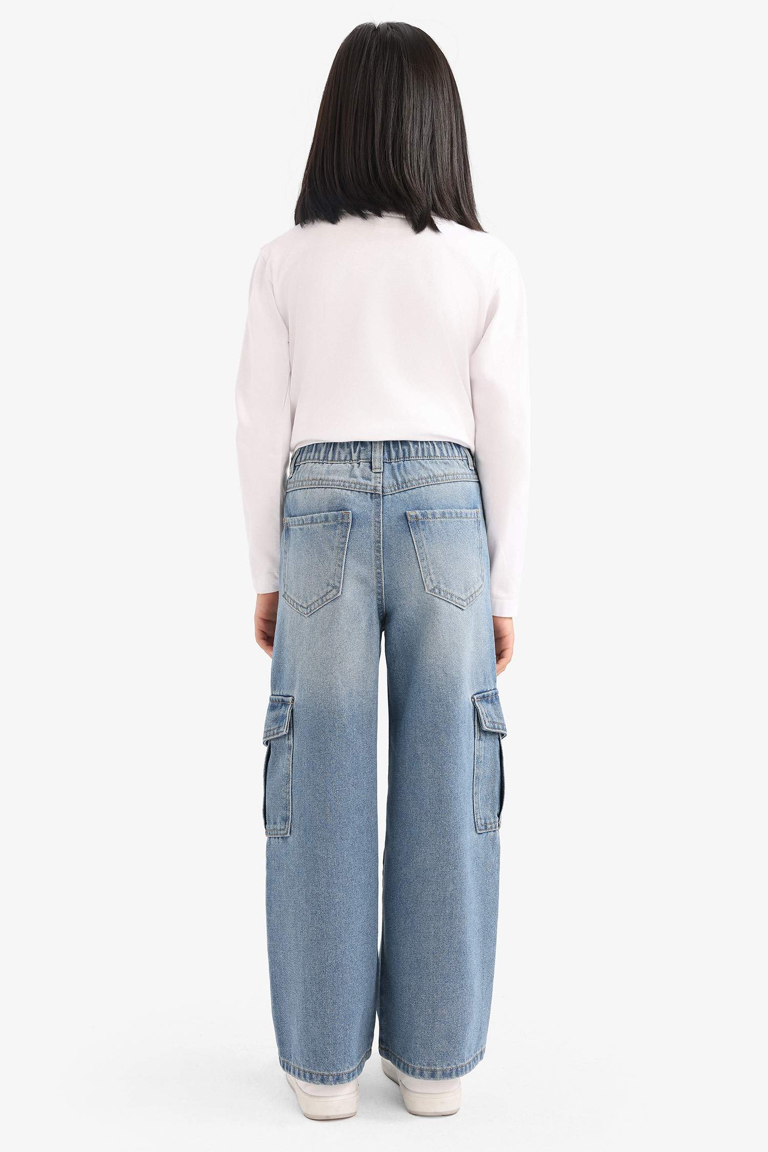 Қыздарға кең аяқ деним Шалбар