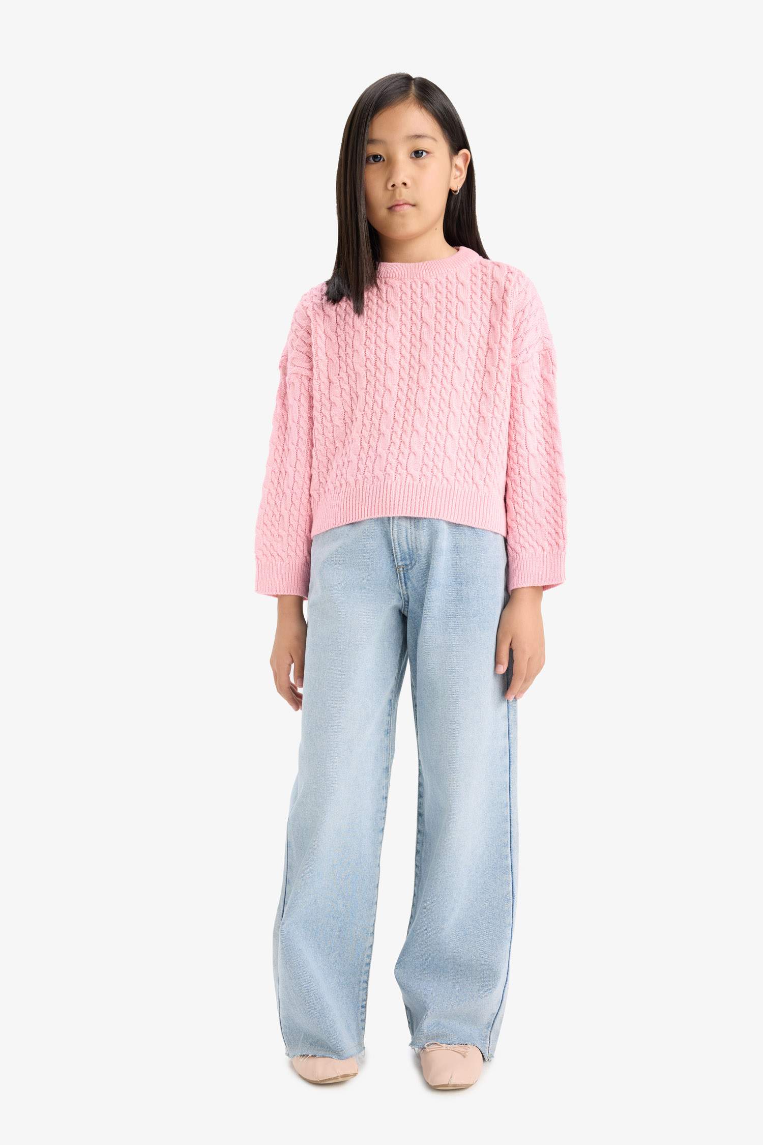 Girl Standard Fit Crew Neck Pullover