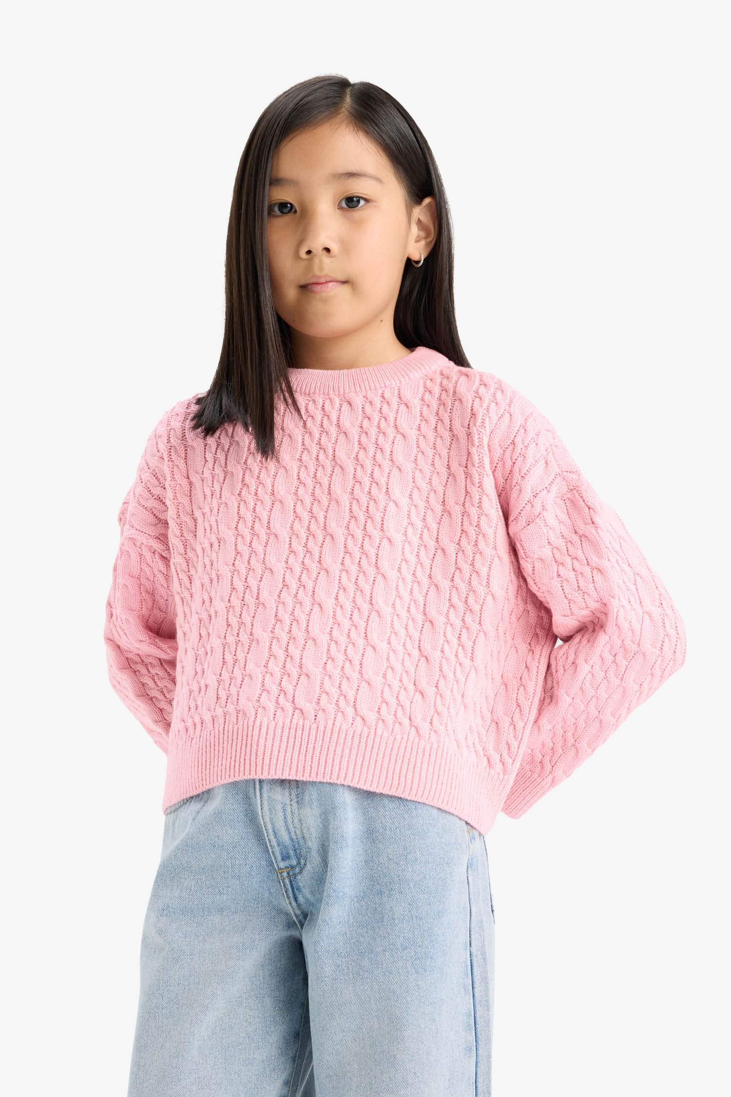 Girl Standard Fit Crew Neck Pullover