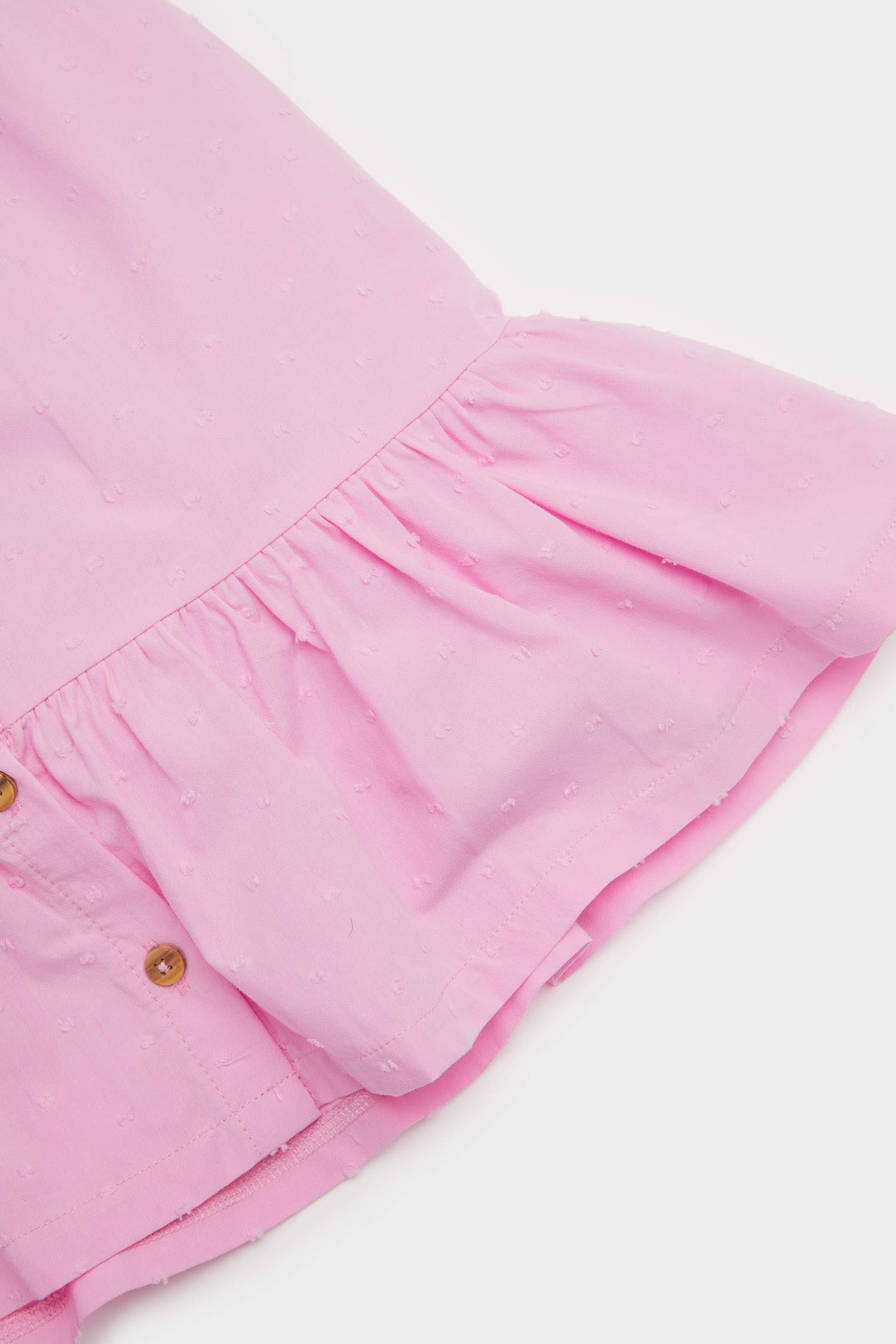 Kız Bebek Bisiklet Yaka Kolsuz Yazlık Elbise