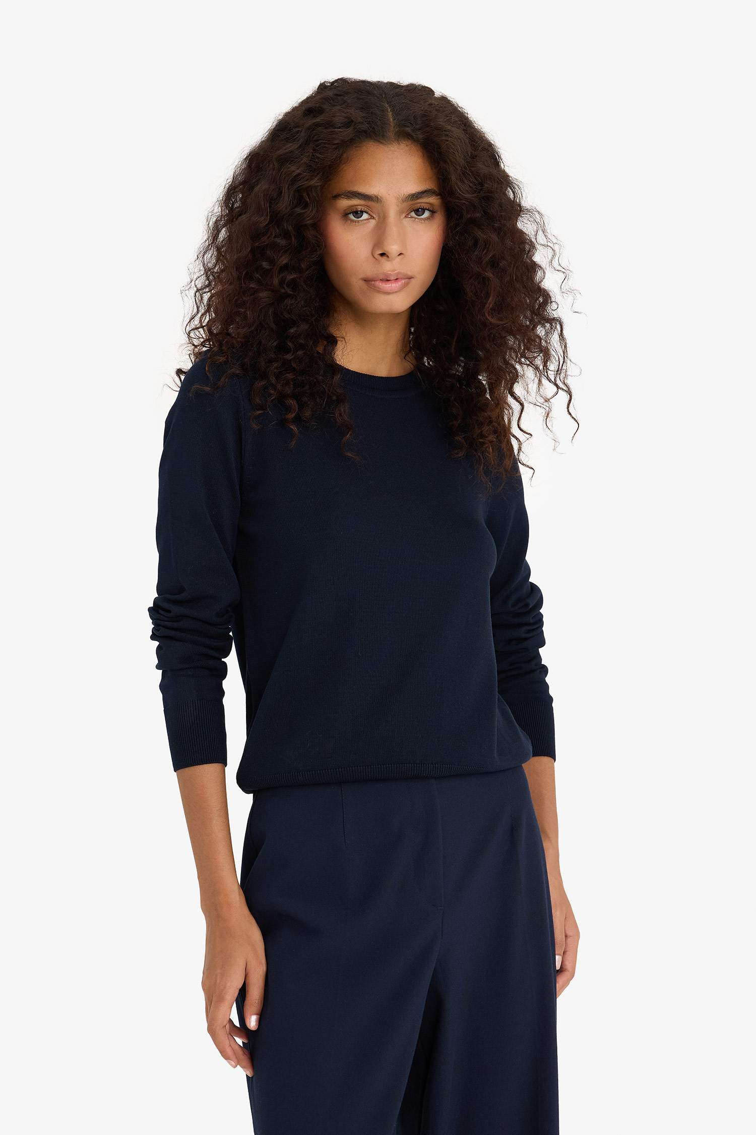 Regular Fit Bisiklet Yaka Triko Kazak