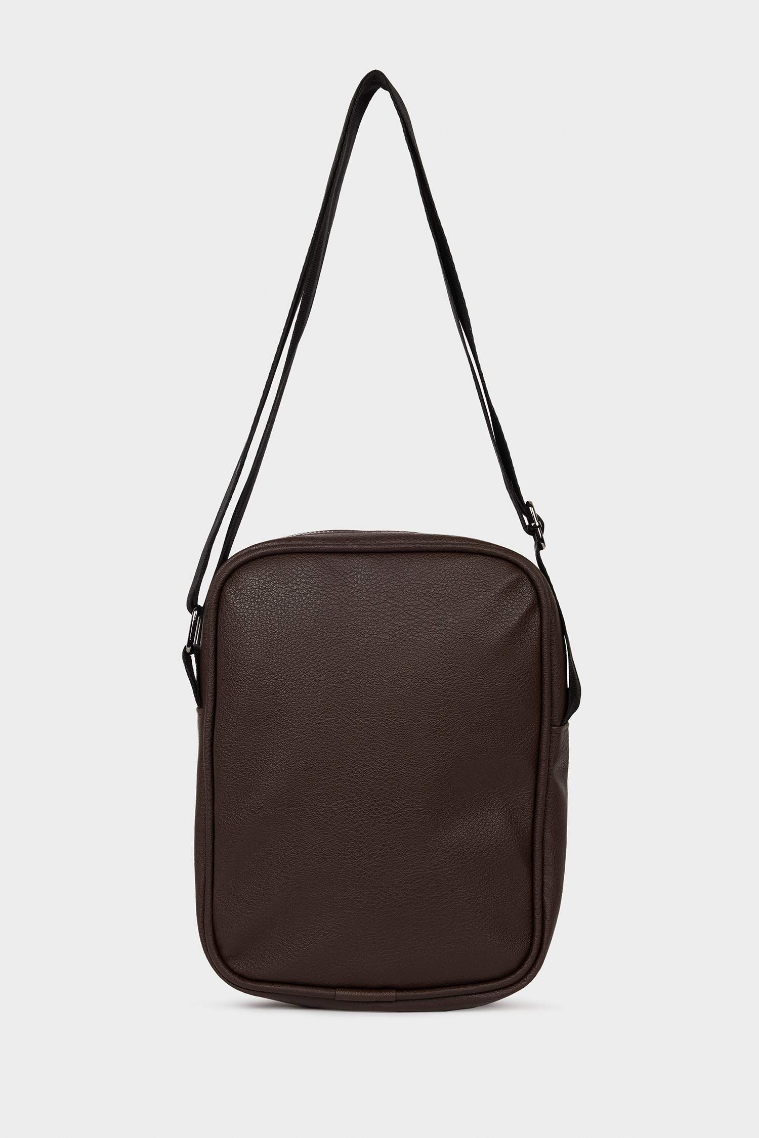 Erkek Suni Deri Çapraz Çanta