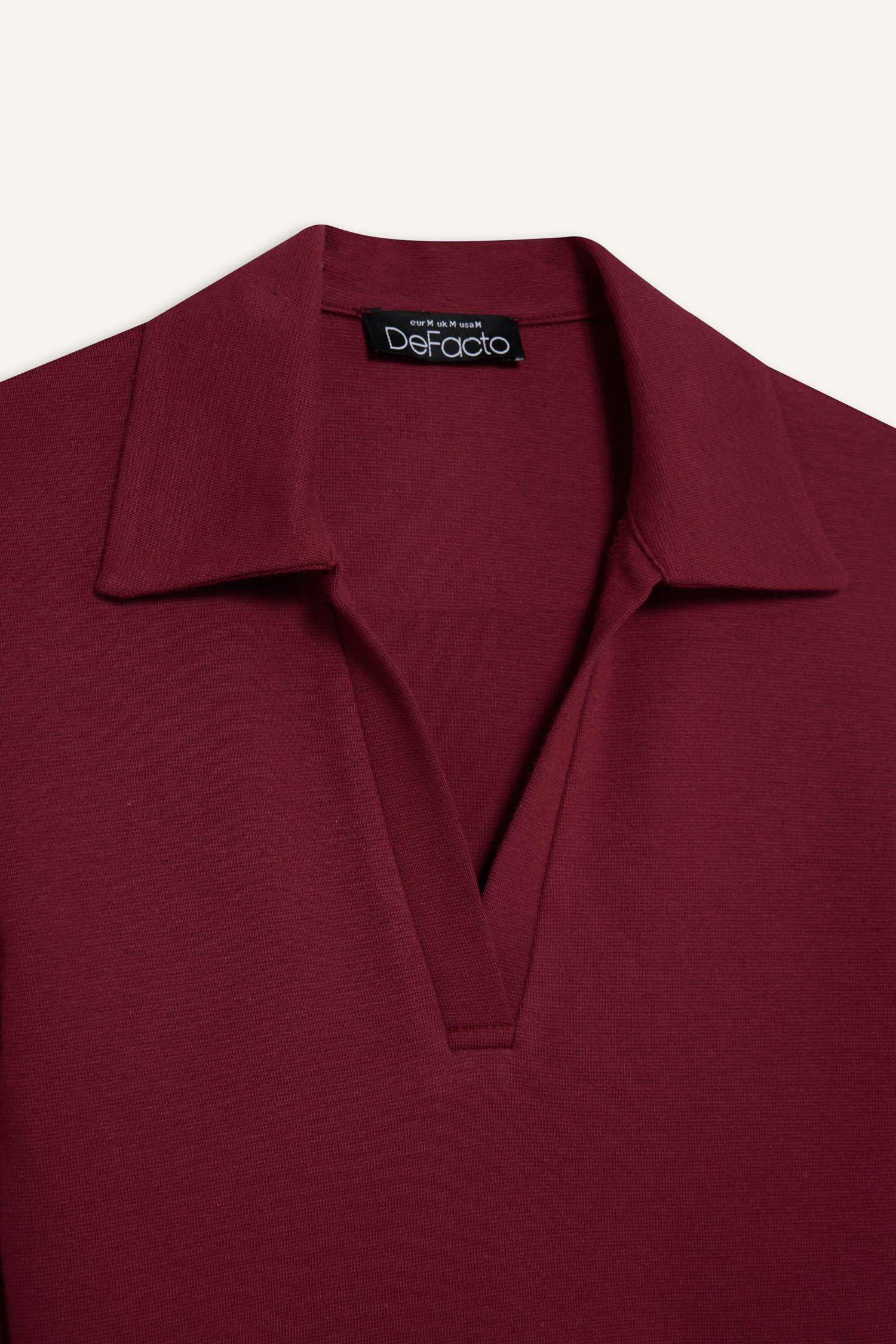 تيشيرت بولو ردن طويل سادة